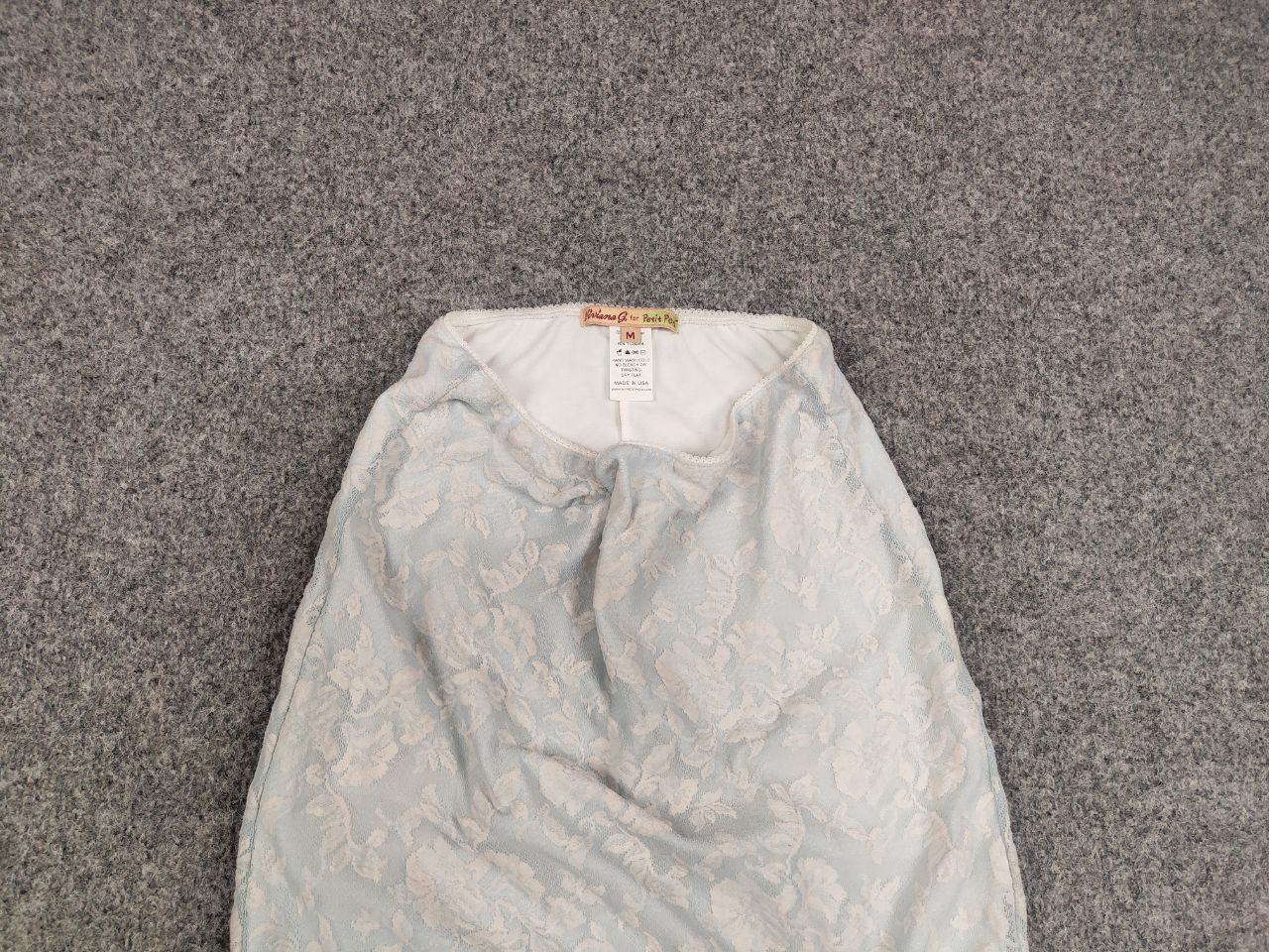 Other Petit Pois by Viviana G Designer lace skirt light blue Size 30" / US 8 / IT 44 - 4 Thumbnail