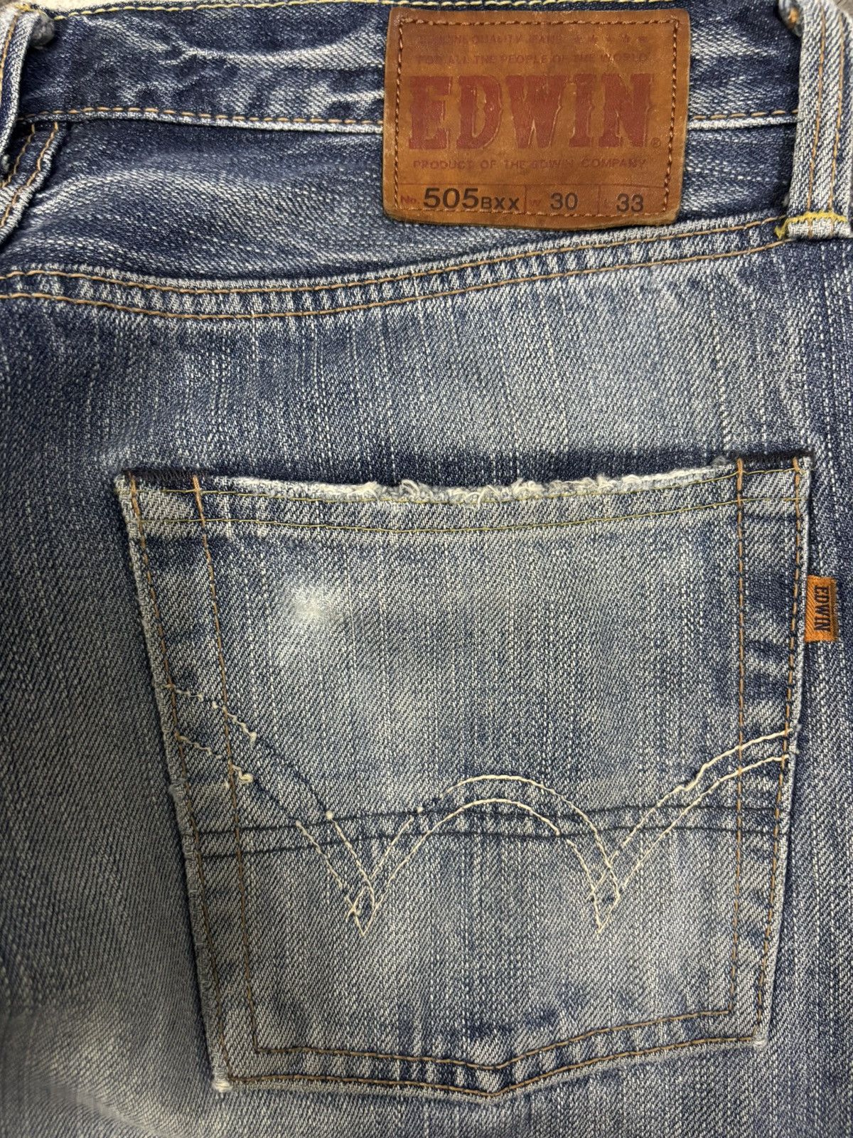 Edwin Vintage Edwin 505axx Selvedge Straight Leg Distressed Jeans Size US 32 / EU 48 - 14 Thumbnail