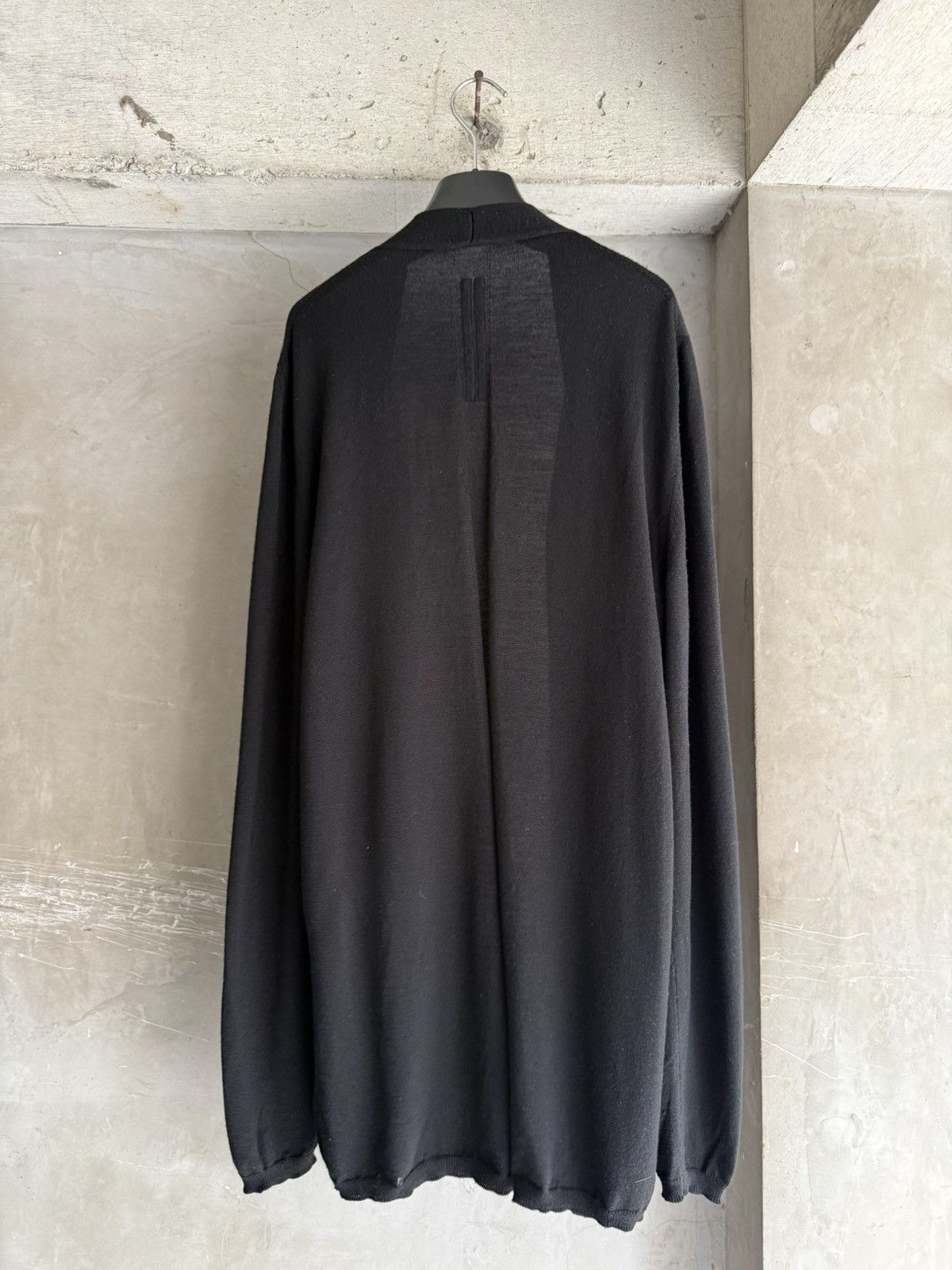 Rick Owens Rick Owens 17FW GLITTER Black Collaless Longsleeve Cardigan Size US S / EU 44-46 / 1 - 2 Thumbnail
