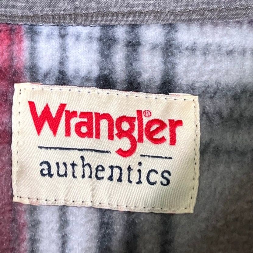 Wrangler Wrangler Authentics Mens Shirt Gray Red Plaid Fleece Collared Button-Down XL Size US XL / EU 56 / 4 - 6 Thumbnail