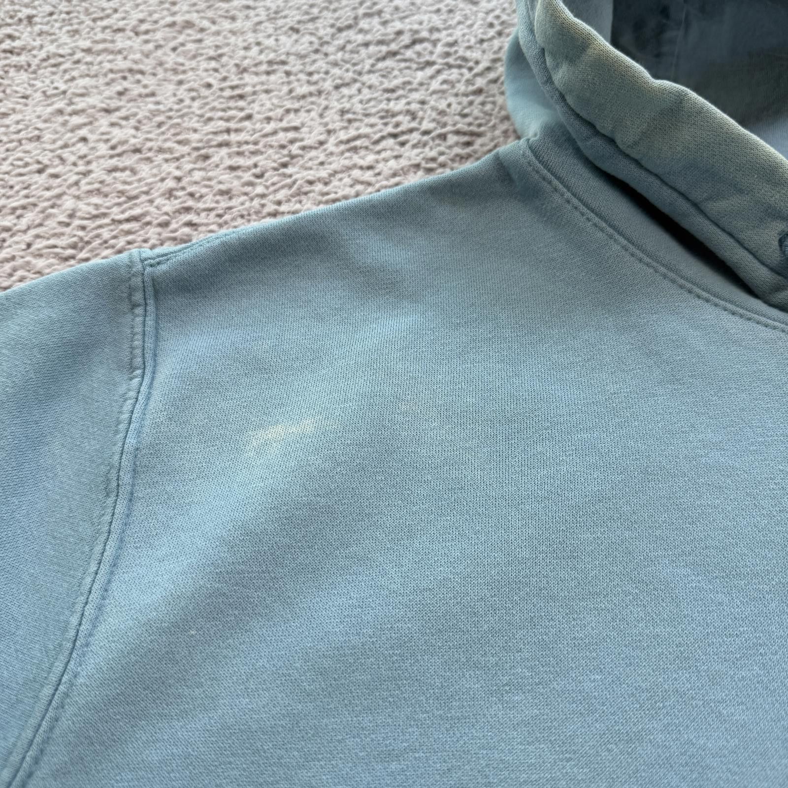 Nike Nike Mini Swoosh Hoodie Teal Distressed Wash Sweatshirt Mens Size US M / EU 48-50 / 2 - 7 Thumbnail