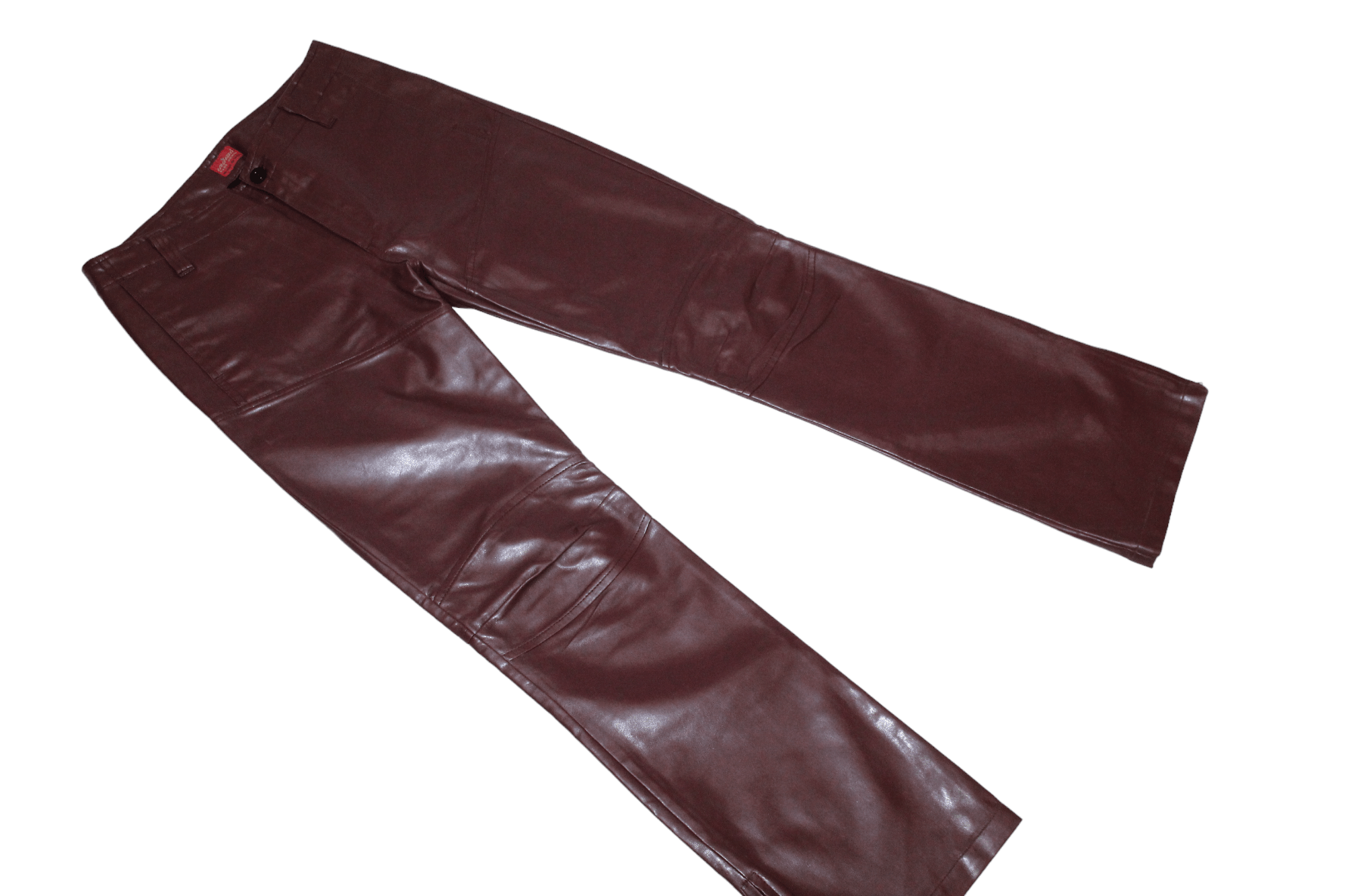 Indian Motorcycle 90s Vtg Indians Double Knee Zipper Faux Leather Biker Pants Size US 30 / EU 46 - 4 Thumbnail