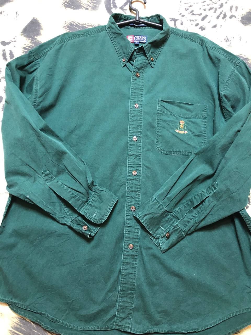 Chaps Ralph Lauren Chaps Ralph Lauren Vintage green logo Shirt Y2K size XL Size US XL / EU 56 / 4 - 5 Thumbnail