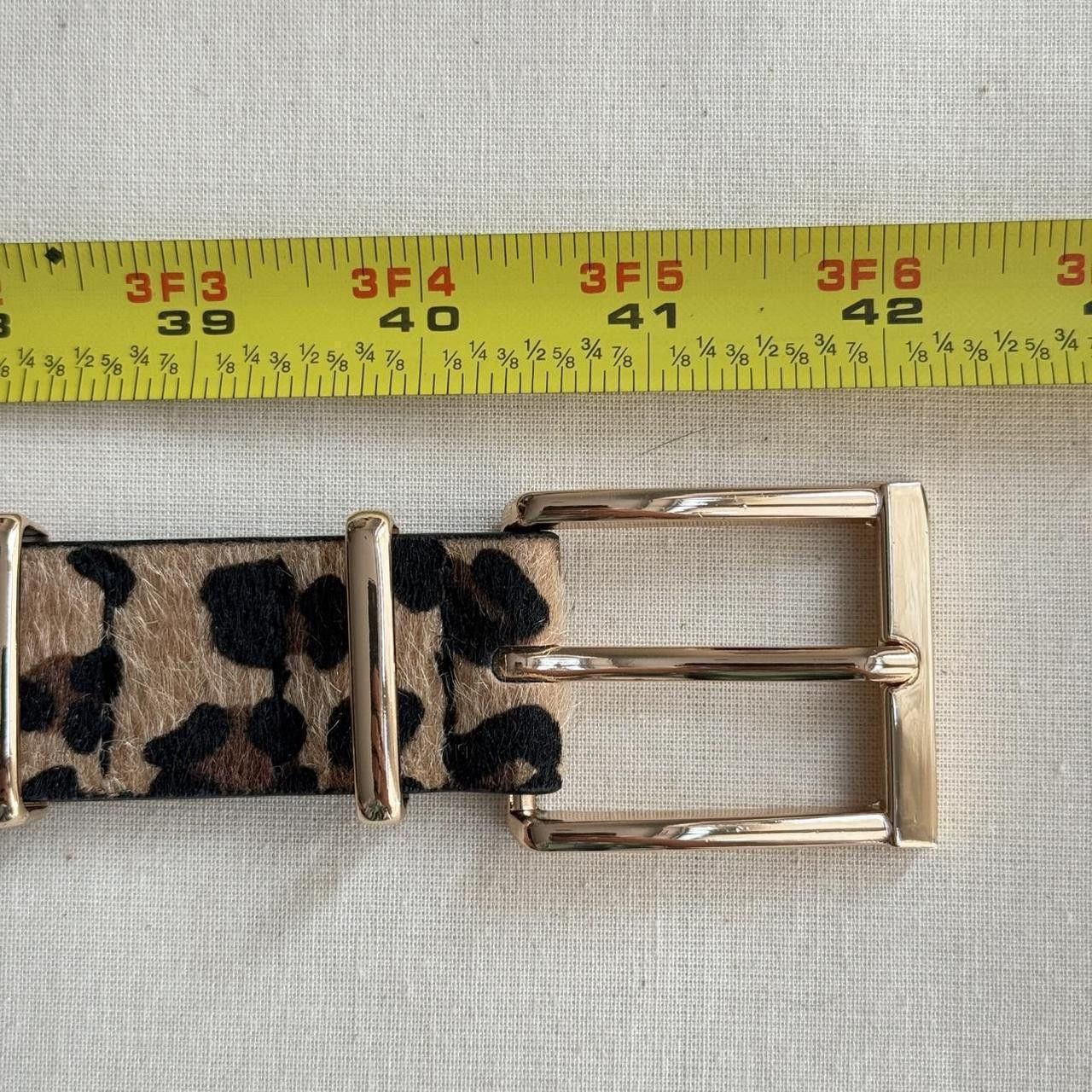 Vintage y2k style cheetah fur american western design belt Size ONE SIZE - 2 Thumbnail
