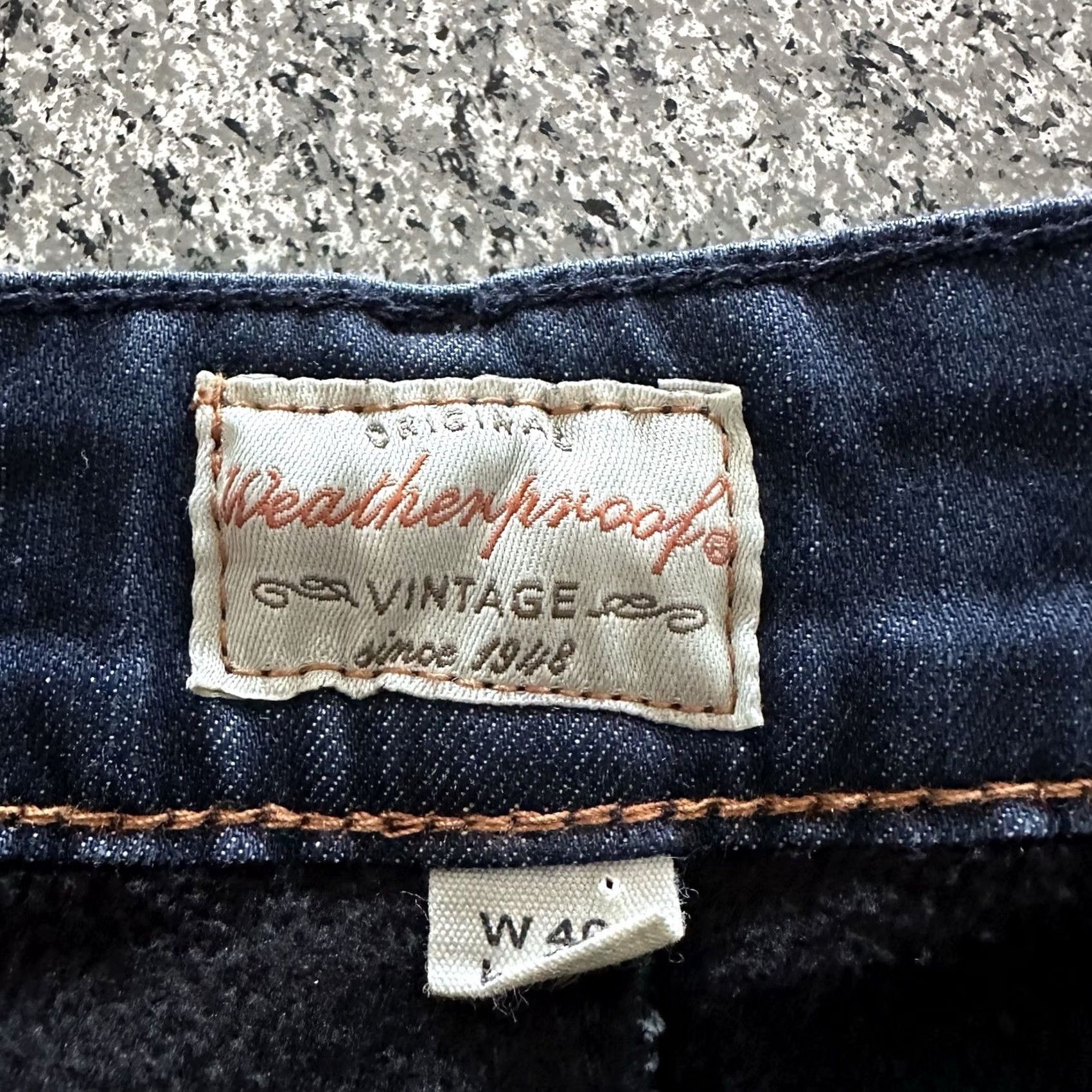 Weatherproof Weatherproof Weatherproof Vintage Jeans The Dakota Mens 40x32 Regular Fleece Lined Cotton Polyester Elastane Blue 40 Regular Mens Jeans Size US 40 / EU 56 - 6 Thumbnail