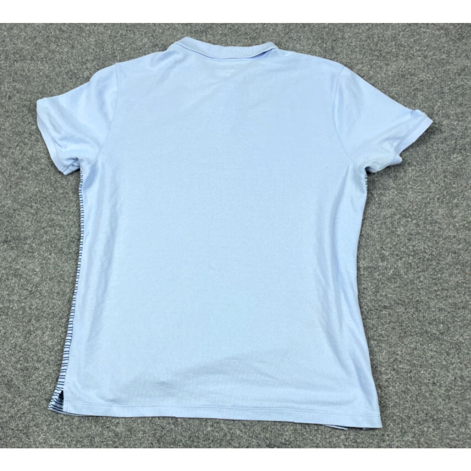 Nike Nike Dri-Fit Polo Shirt Adult Large Blue Striped Polo Shirt Nike Dri-FIT Golf Casual Activewear Mens Size US L / EU 52-54 / 3 - 2 Thumbnail