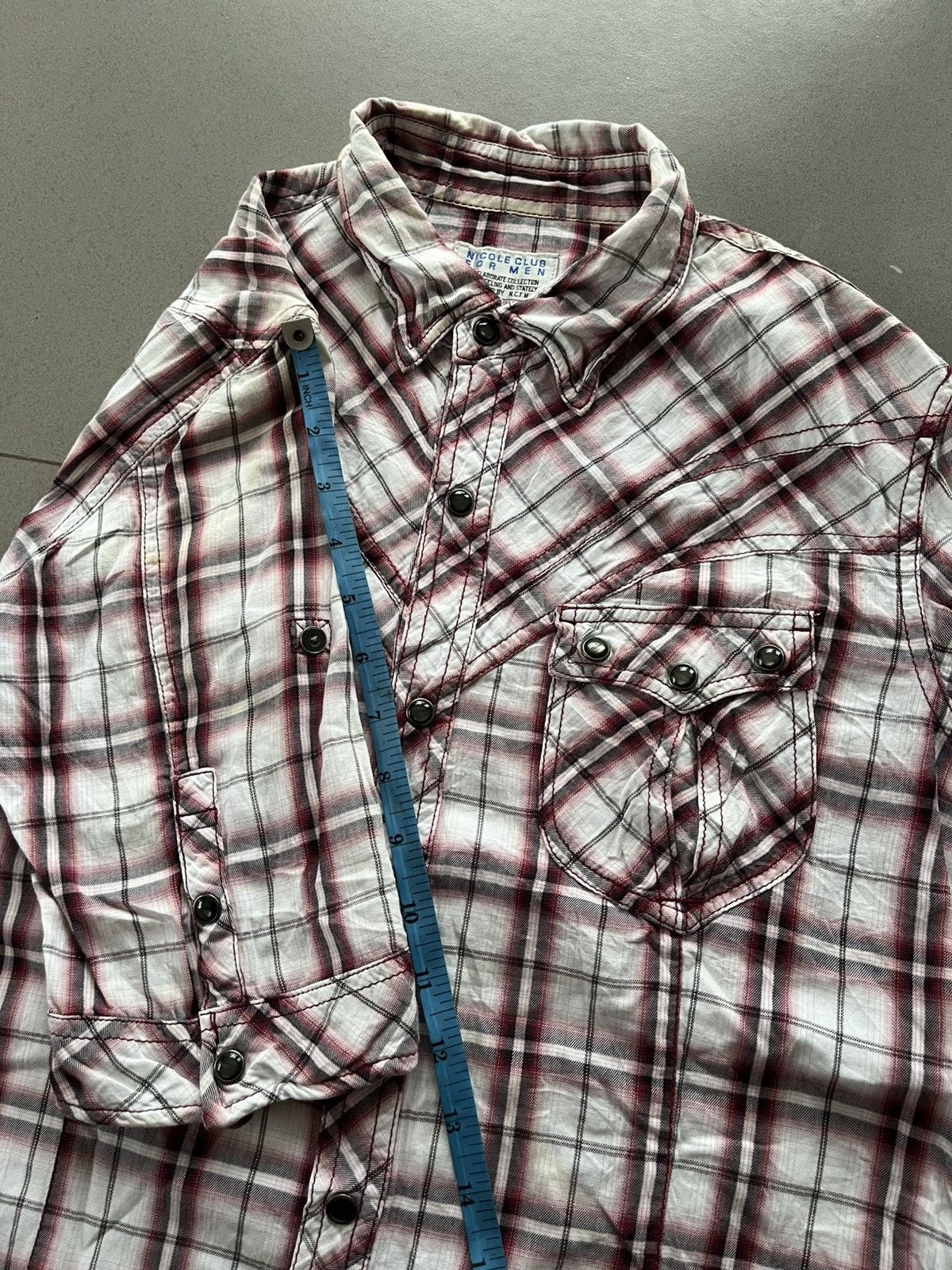 Yasuyuki Ishii Japanese NCFM Nicole Club For Men Punk Flanel Seditionaries Size US M / EU 48-50 / 2 - 11 Thumbnail