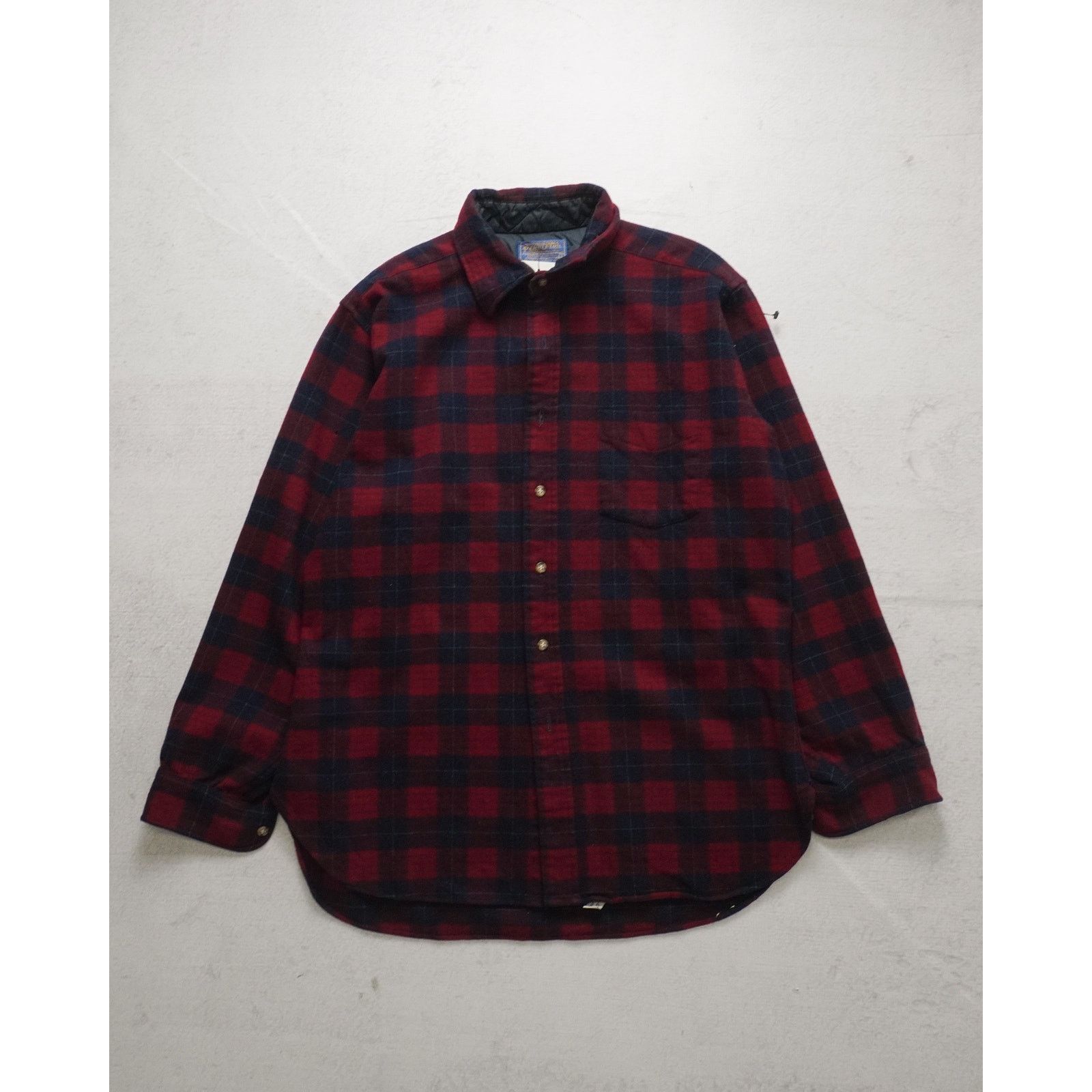 Pendleton Vintage 90s Pendleton Red Button-Down Shirt - Men's Large Size US L / EU 52-54 / 3 - 1 Thumbnail