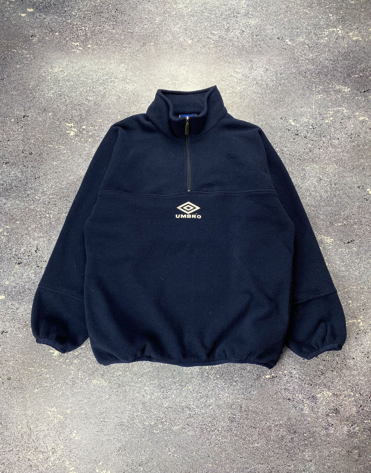 Streetwear × Umbro × Vintage Vintage Fleece Umbro Zip 1/4 90s Big