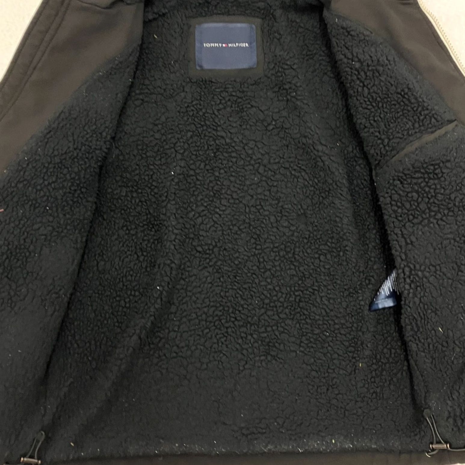 Tommy Hilfiger Tommy Hilfiger Jacket Mens Small Black Hooded Fleece Lined Full Zip Coat Size US S / EU 44-46 / 1 - 4 Thumbnail