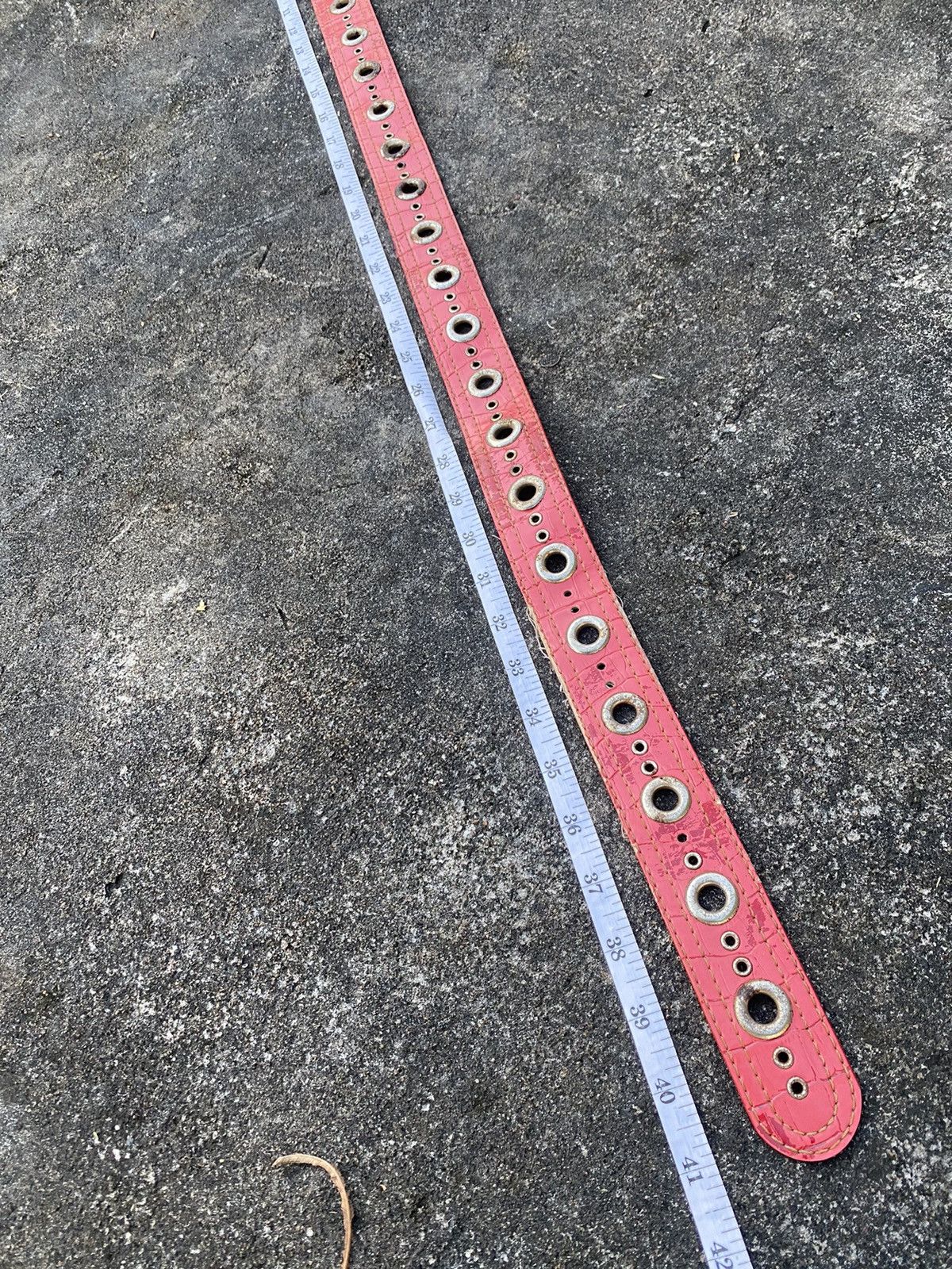 If Six Was Nine Japanese pink leather studed belt kmrii lgb style Size ONE SIZE - 5 Thumbnail