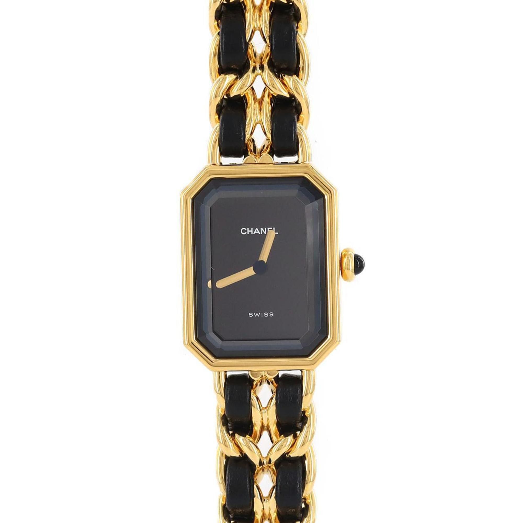Chanel Premiere Gp M Size H0001 Watch Quartz in Black, Women's