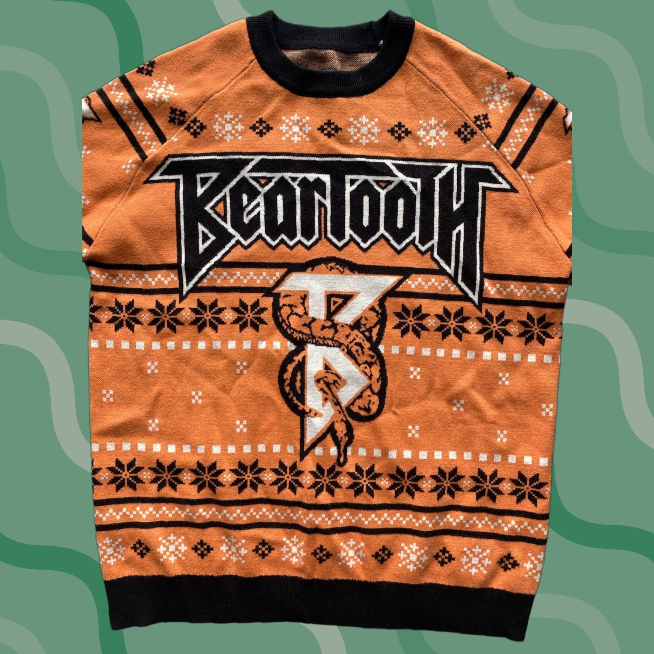 Beartooth Christmas Sweater Multicolor Men L Pullover Holiday Xmas Metal Band Shirt?