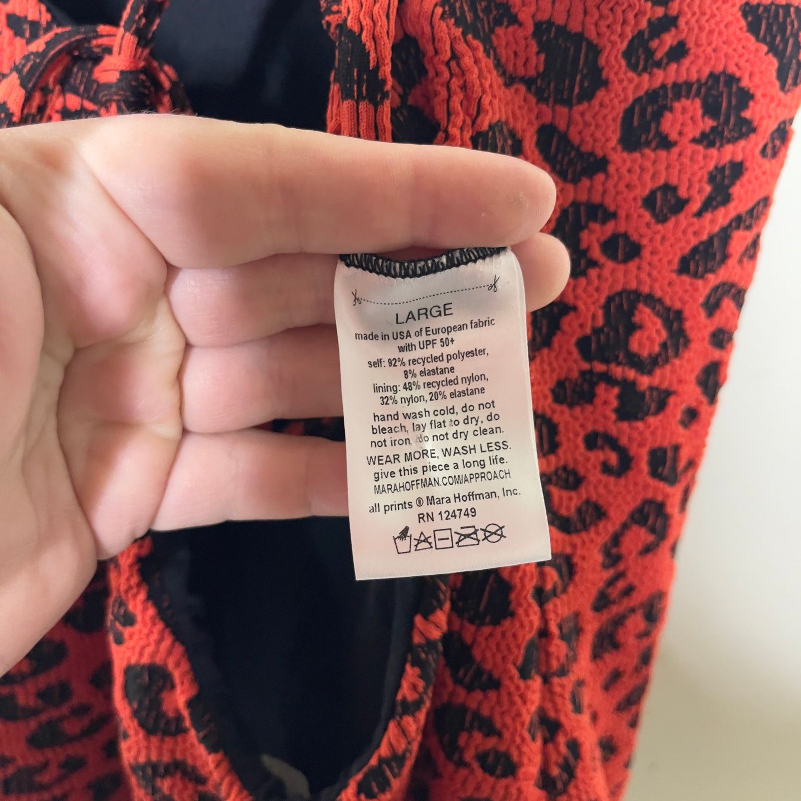 Mara Hoffman Mara Hoffman Emma One Piece Swimsuit Leopard Jacquard sz L Size L / US 10 / IT 46 - 7 Thumbnail