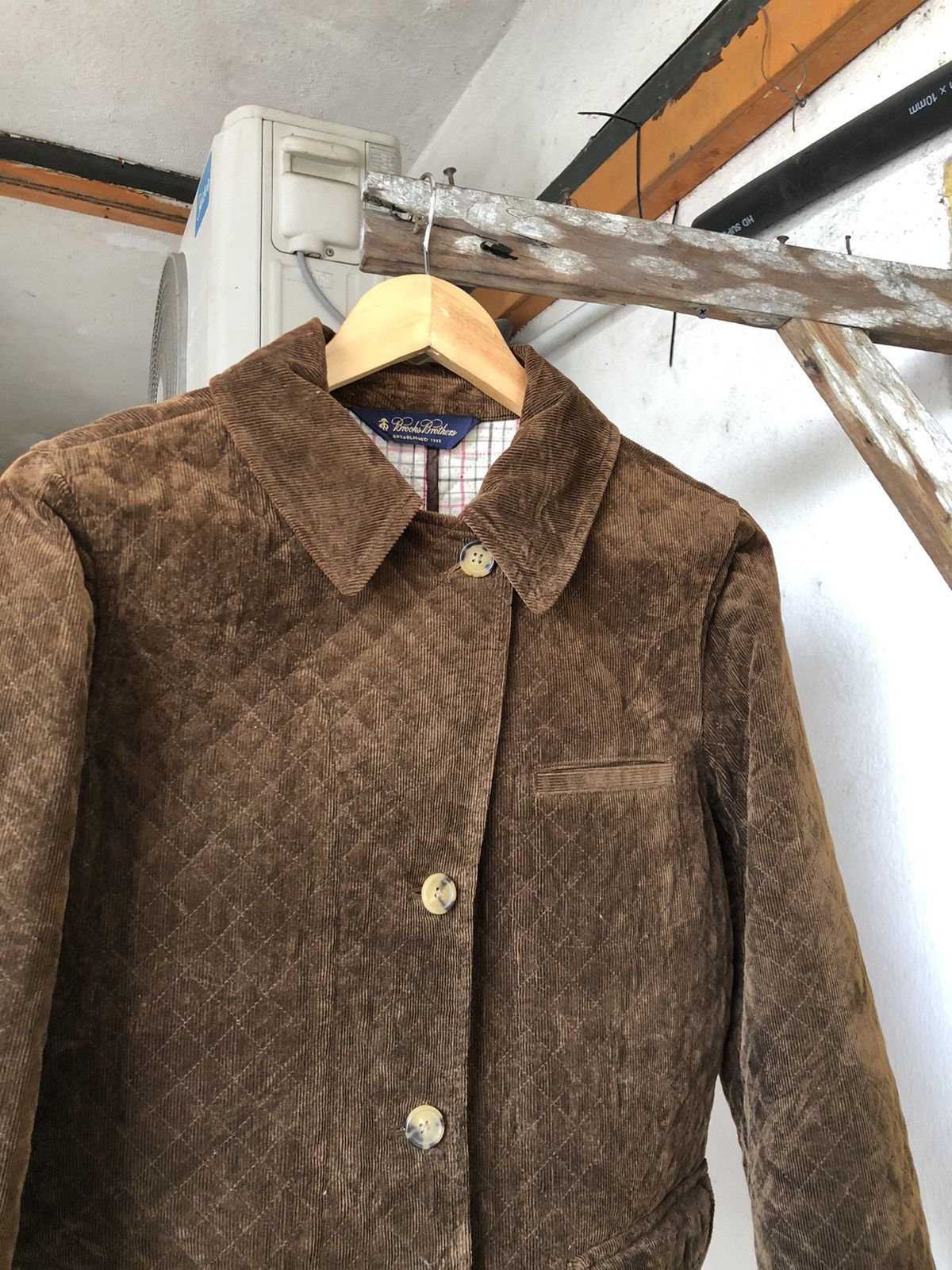 Brooks Brothers Vintage Brooks Brothers Quilt Paded Jacket Brown Size S / US 4 / IT 40 - 4 Thumbnail
