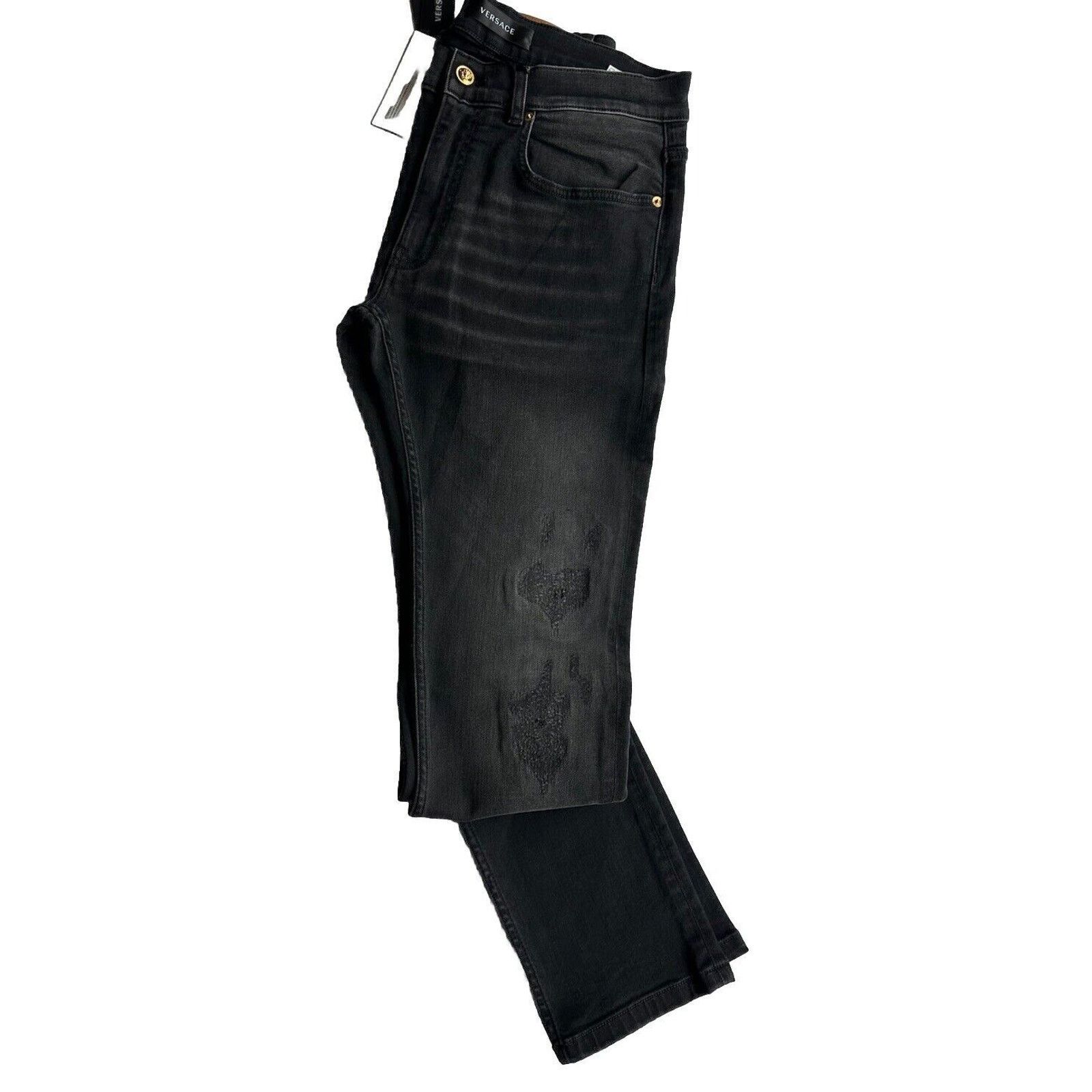 Versace Versace Men’s Denim Stretch Black Jeans Size 33 US 1011835 Size US 33 - 1 Thumbnail