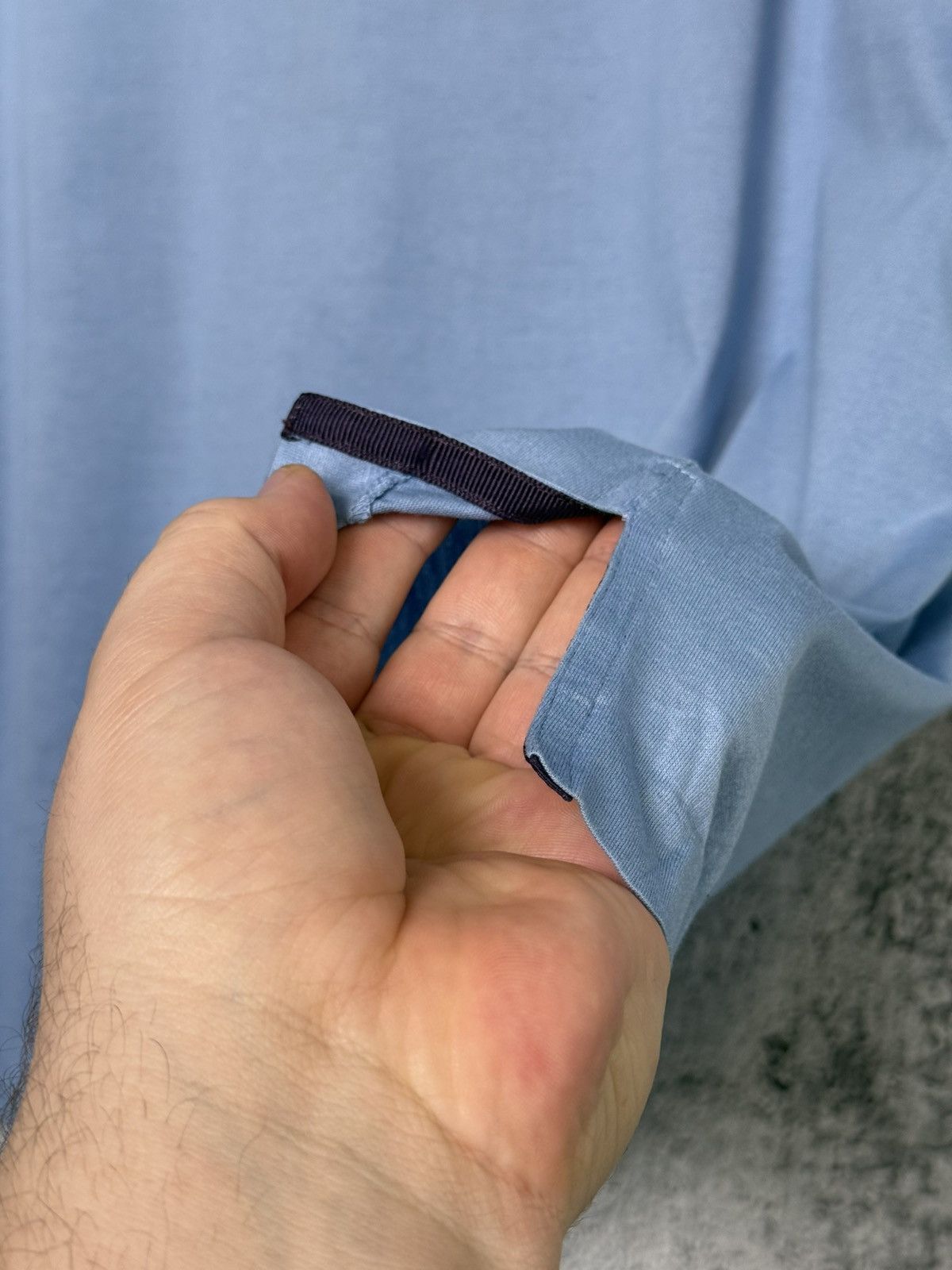 Ralph Lauren Purple Label Ralph Lauren Purple Label Crewneck Blue Tee Made in Italy Size US XL / EU 56 / 4 - 7 Thumbnail