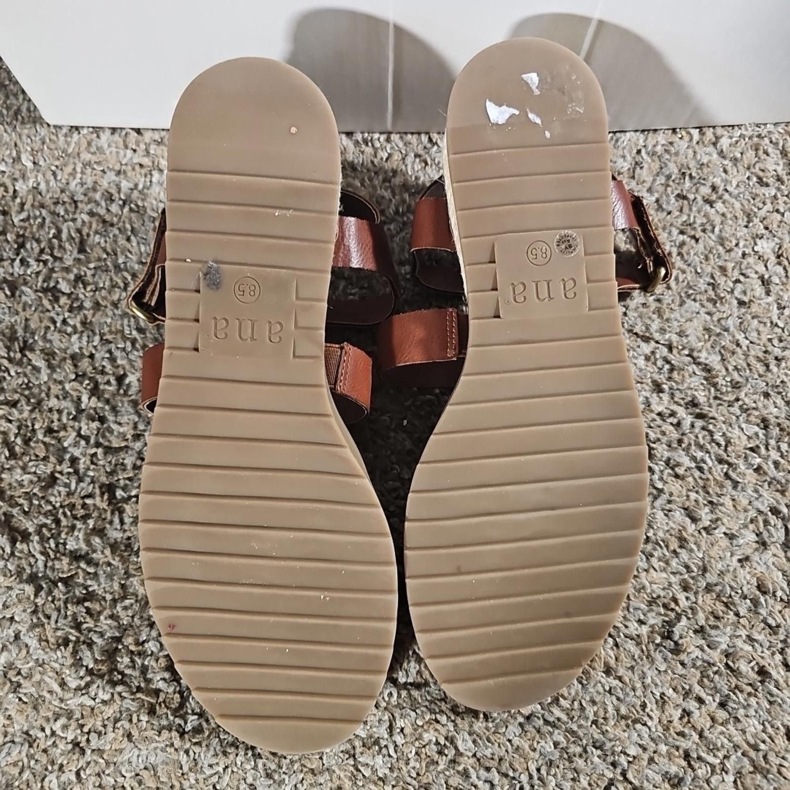 Analog A.n.a A New Approach Burbank Strap Sandals Brown 8.5 Size US 8.5 / IT 38.5 - 8 Thumbnail