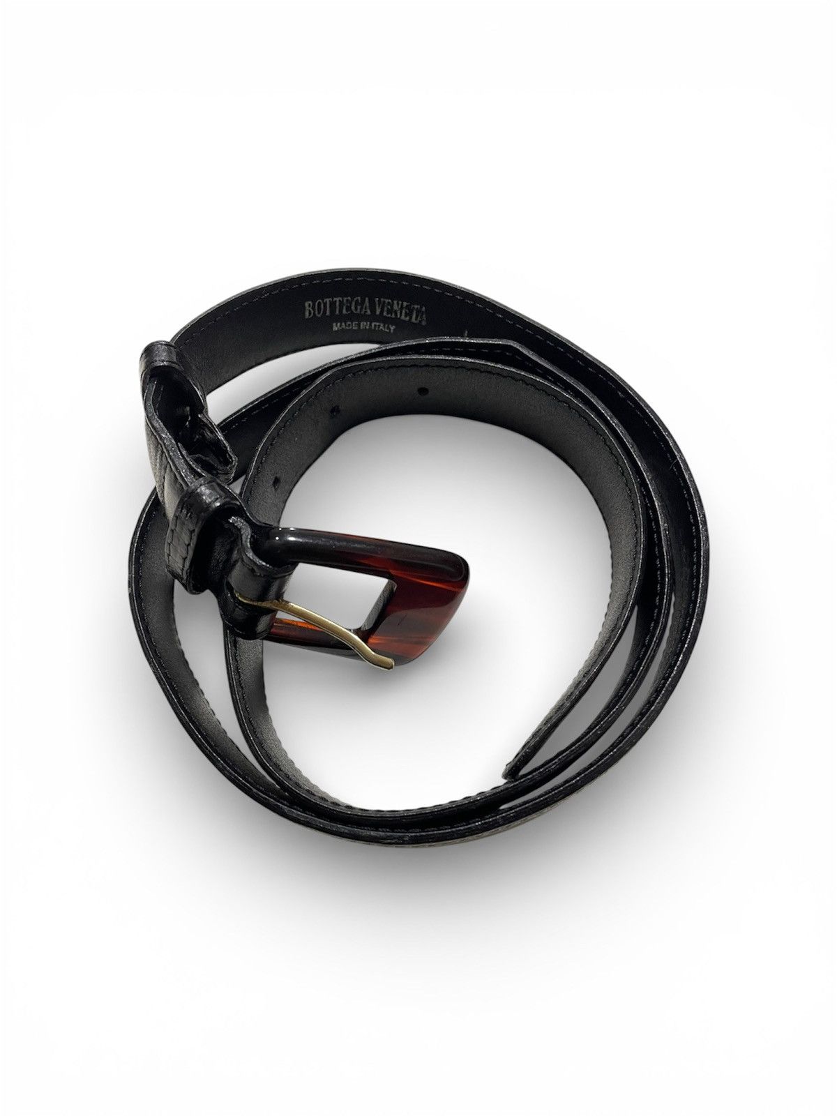 Bottega Veneta Vintage Bottega Veneta Leather Belt Size 32 - 1 Thumbnail