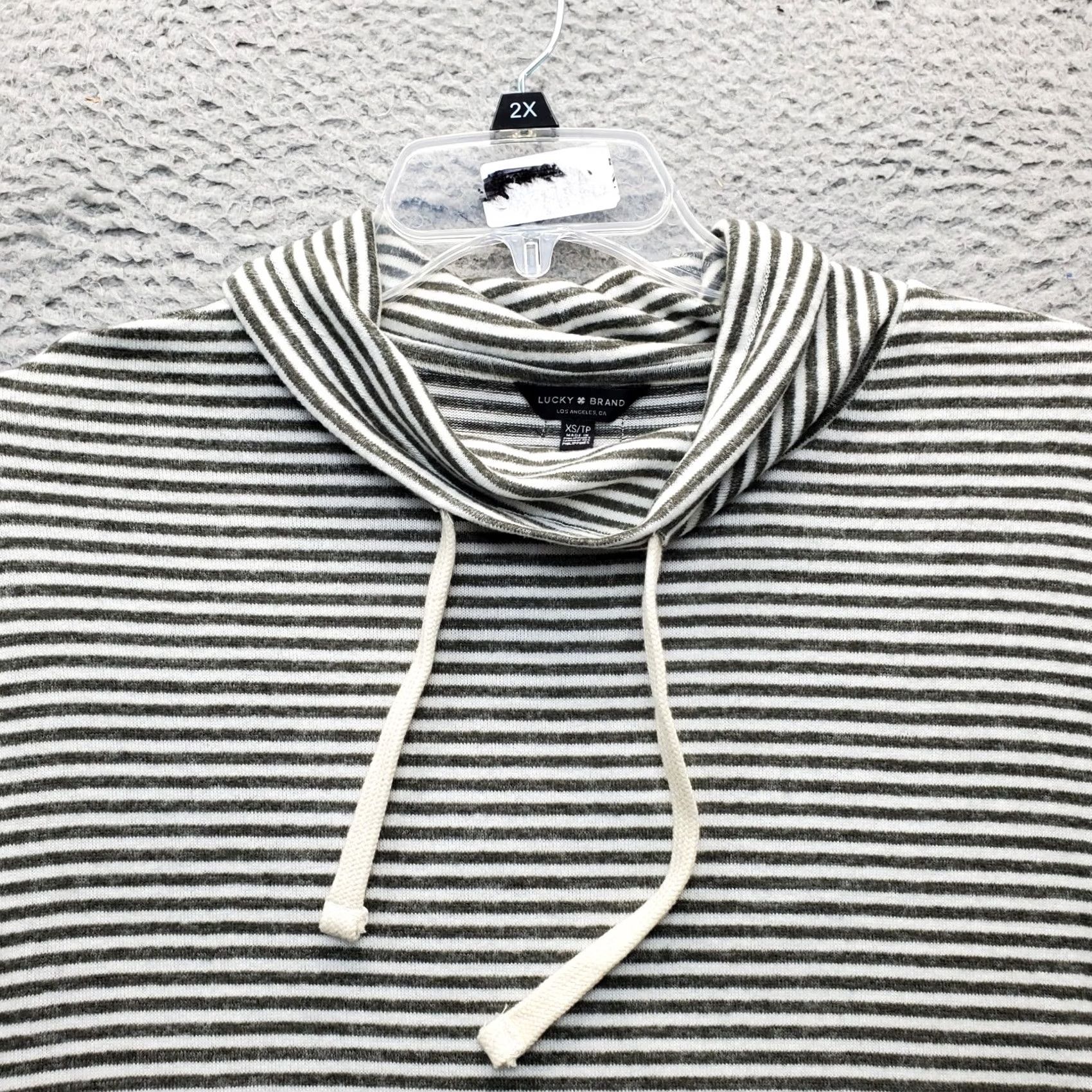 Lucky Brand Lucky Brand Top Women XS Multicolor Striped Viscose Long Sleeve Pullover Size XS / US 0-2 / IT 36-38 - 3 Thumbnail