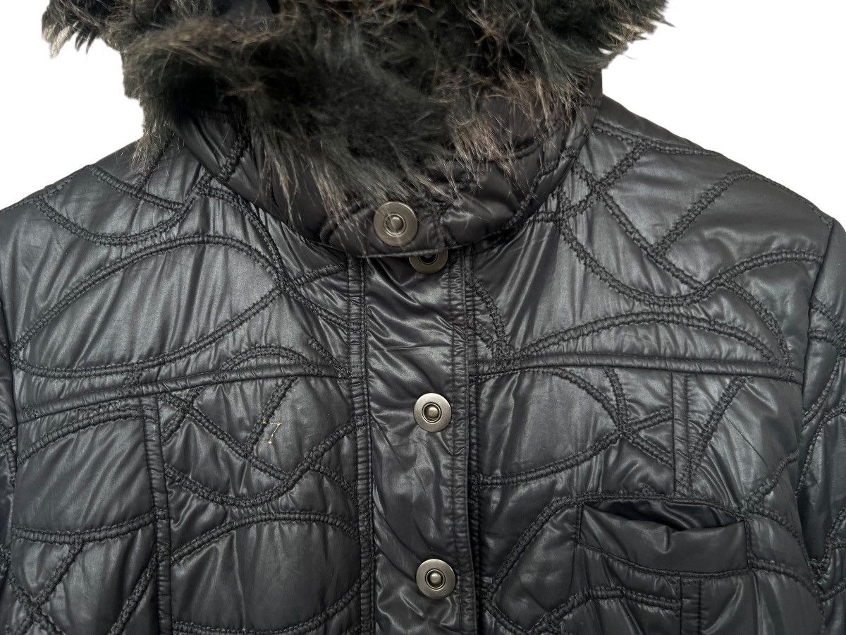 Japanese Brand Ecepcion Bondage Puffer Fur Hoodie Down Jacket Size S / US 4 / IT 40 - 4 Thumbnail