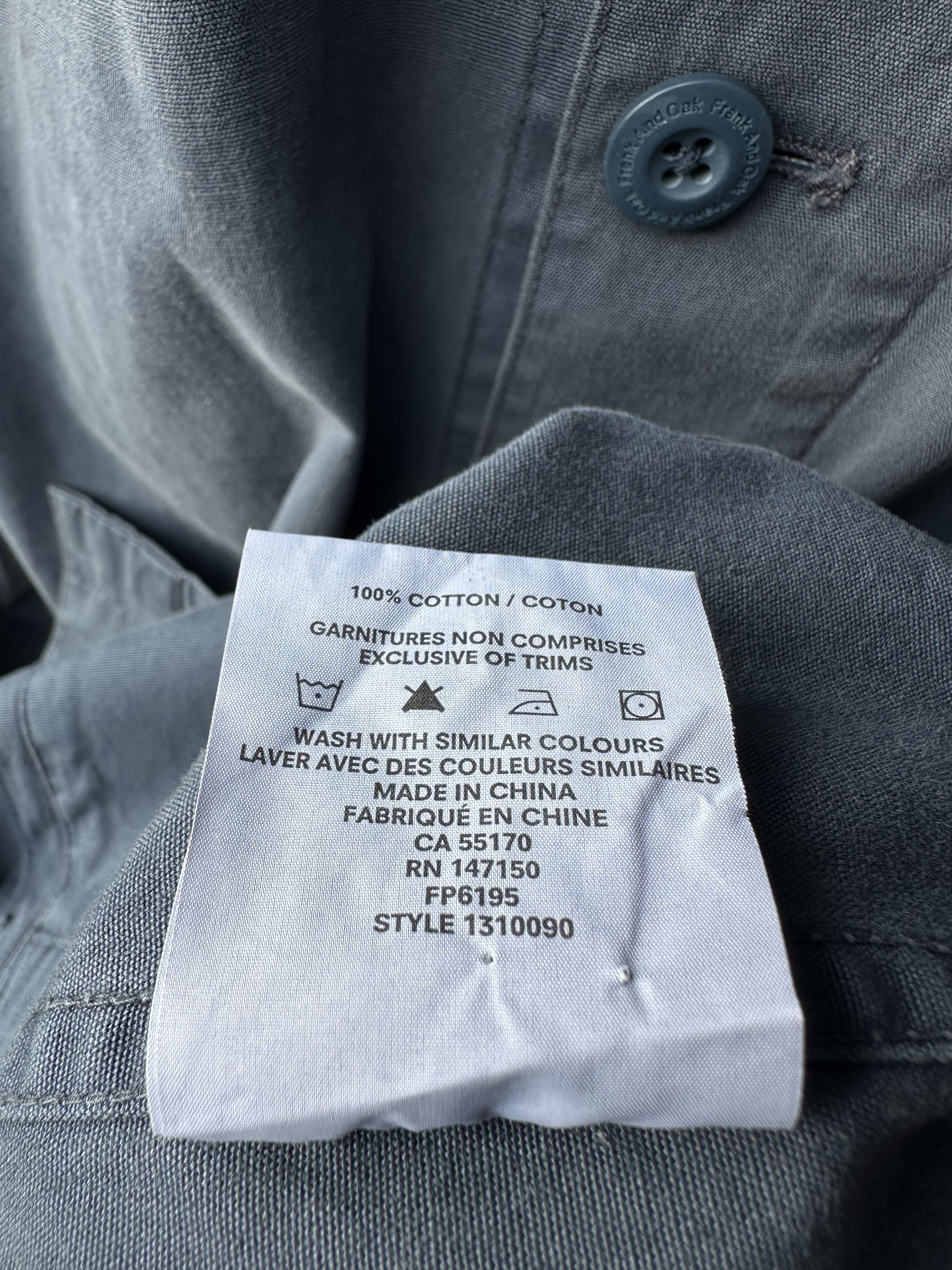 Frank & Oak Slate Overshirt / Chore Jacket Size US S / EU 44-46 / 1 - 8 Thumbnail