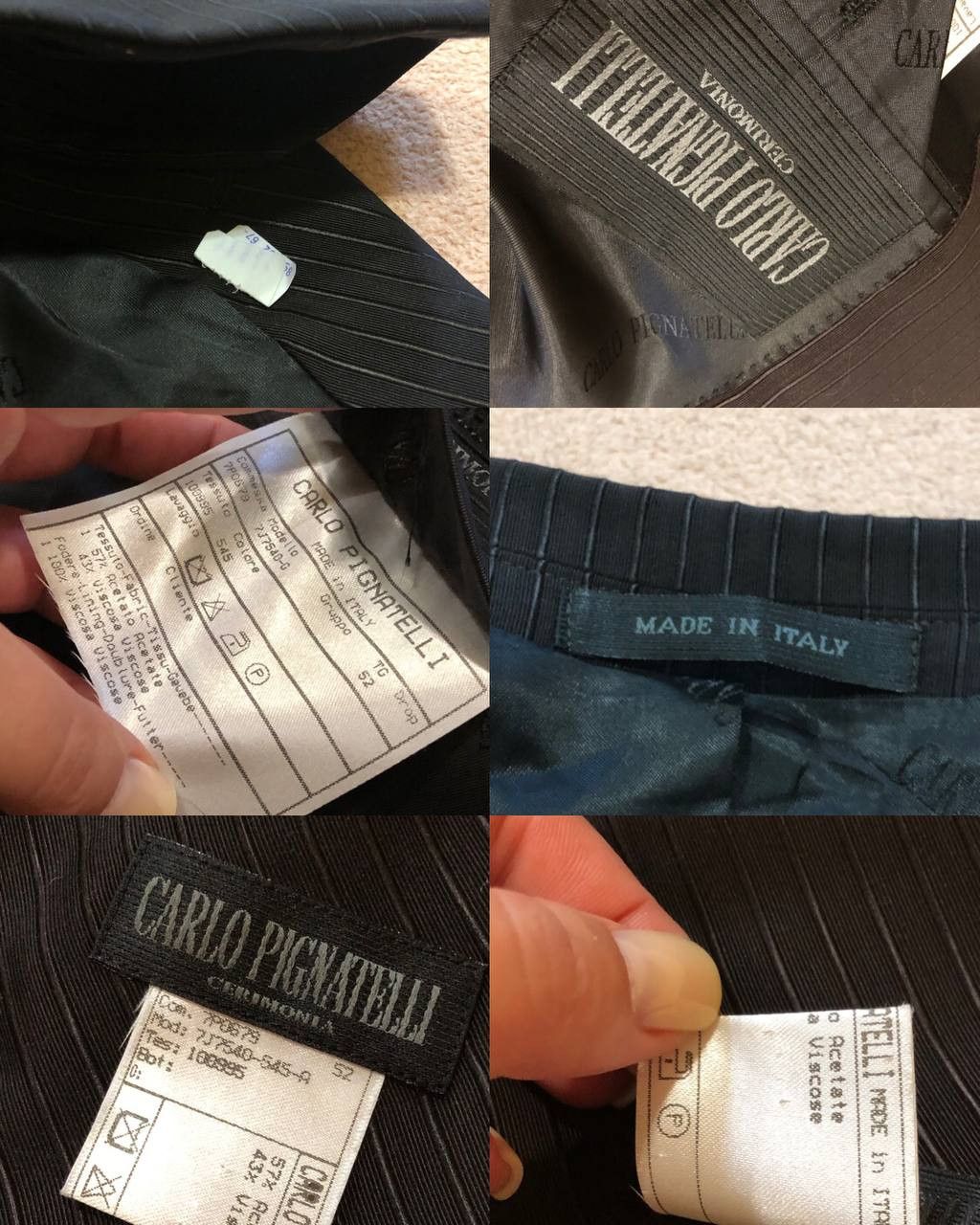 Carlo Pignatelli Classic Suits Black Vintage Carlo Pignatelli Y2K Size 40R - 2 Thumbnail