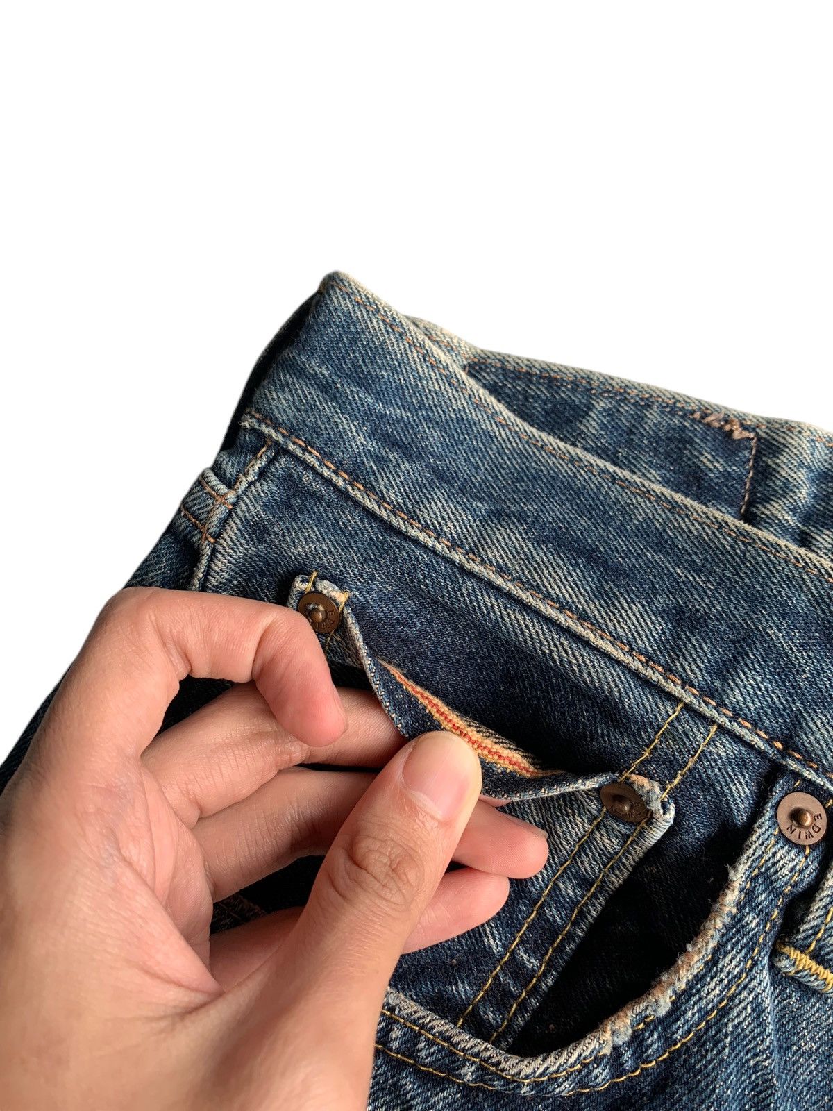 Japanese Brand × Kapital × Vintage Vintage Edwin 505X Mudwash Selvedge Distressed Denim Size US 29 - 13 Thumbnail
