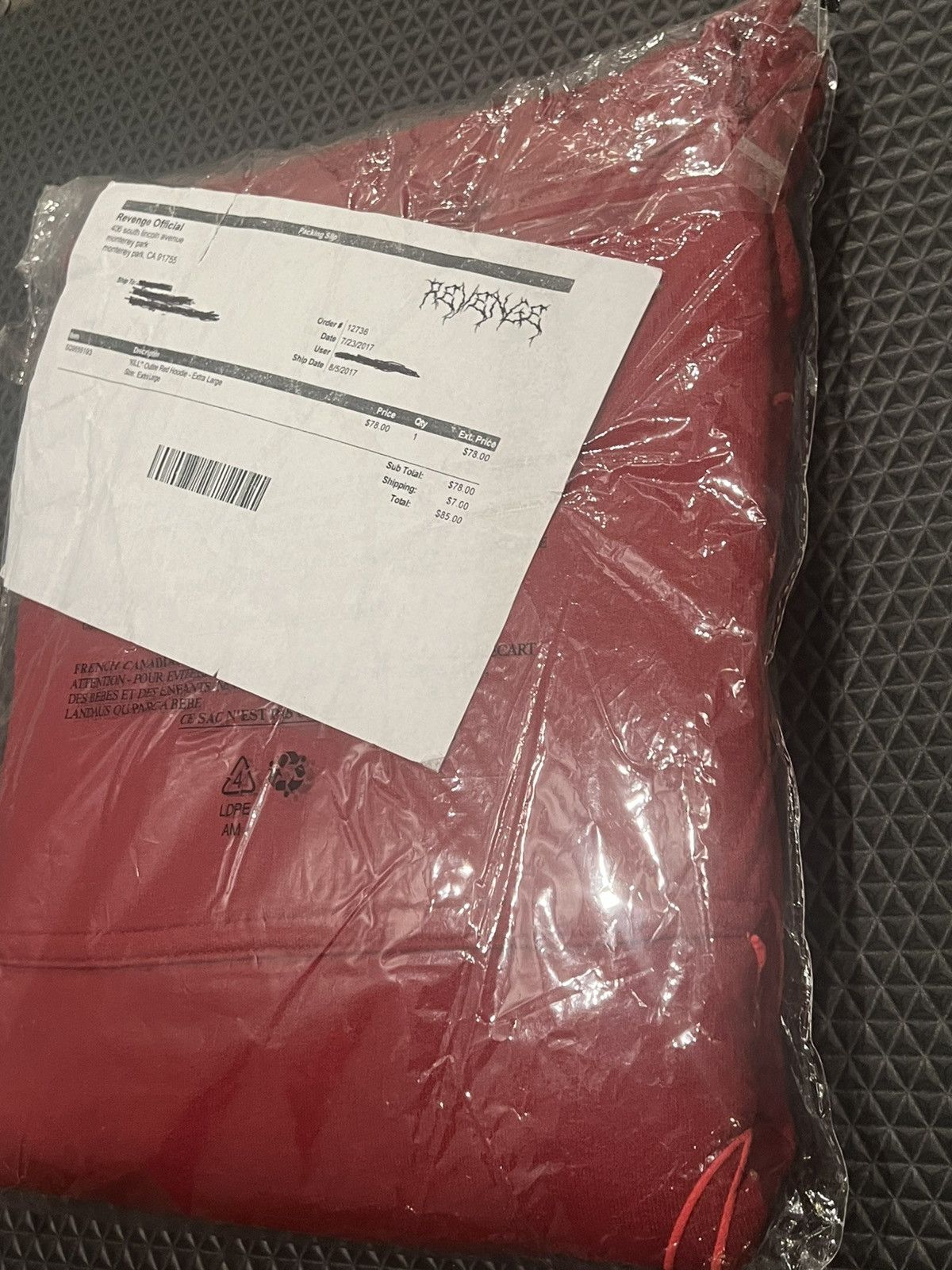 Revenge (DS) (XL) Revenge XXXTENTACION Kill Hoodie Size US XL / EU 56 / 4 - 7 Thumbnail