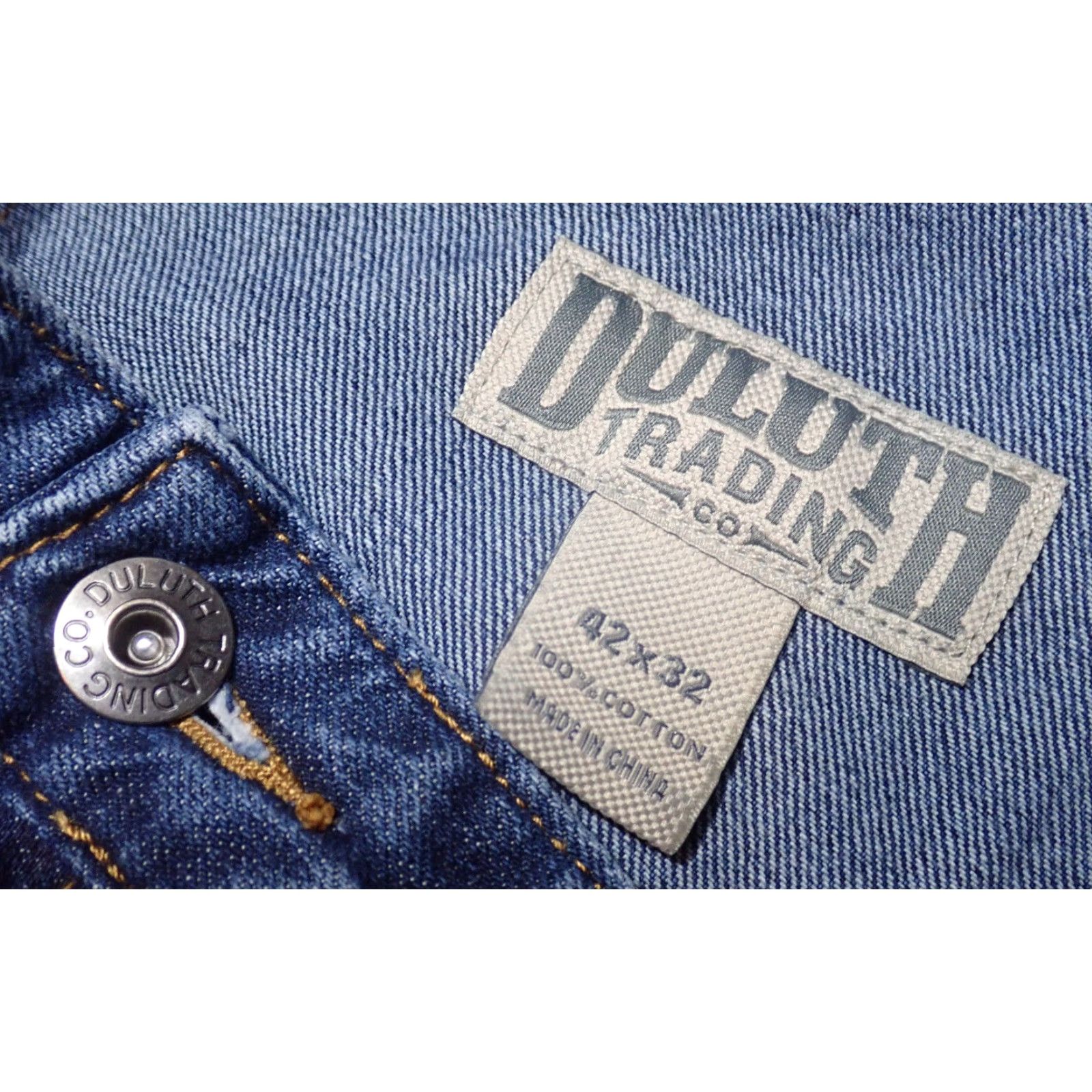 Vintage Duluth Men's Weekender Jeans BallRoom Distressed 42x32 Jeans Regular Denim 5-Pocket Blue 43" Waist 31" Inseam Mens Straight Vintage Size US 42 / EU 58 - 4 Thumbnail