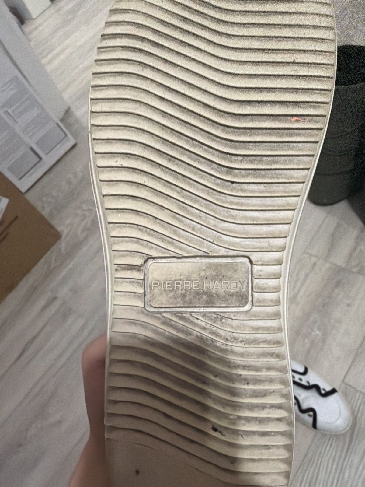 Pierre Hardy Pierre Hardy High-Top Sneakers – White/Black Size US 6.5 / EU 39-40 - 7 Thumbnail