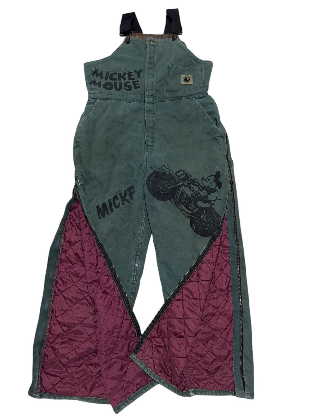 Mickey Mouse × Vintage 🇺🇸 Vtg Berne Apparel x Mickey Mouse Zipper Coverall Size US 36 / EU 52 - 1 Thumbnail