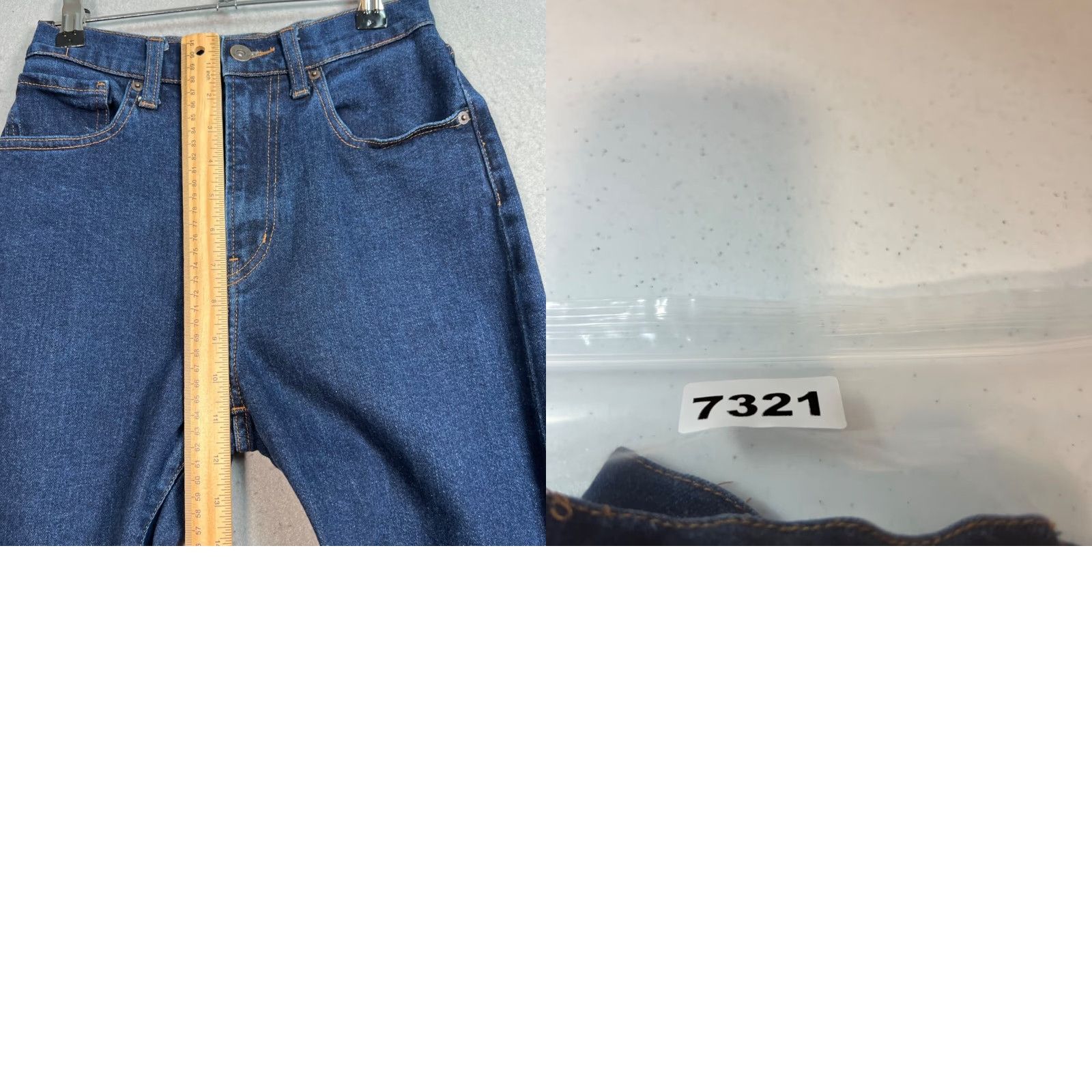 Uniqlo VINTAGE Uniqlo Womens Jeans Straight Leg High-Rise Stretch Denim Blue Size 25 Size 42" / US 20 - 8 Thumbnail