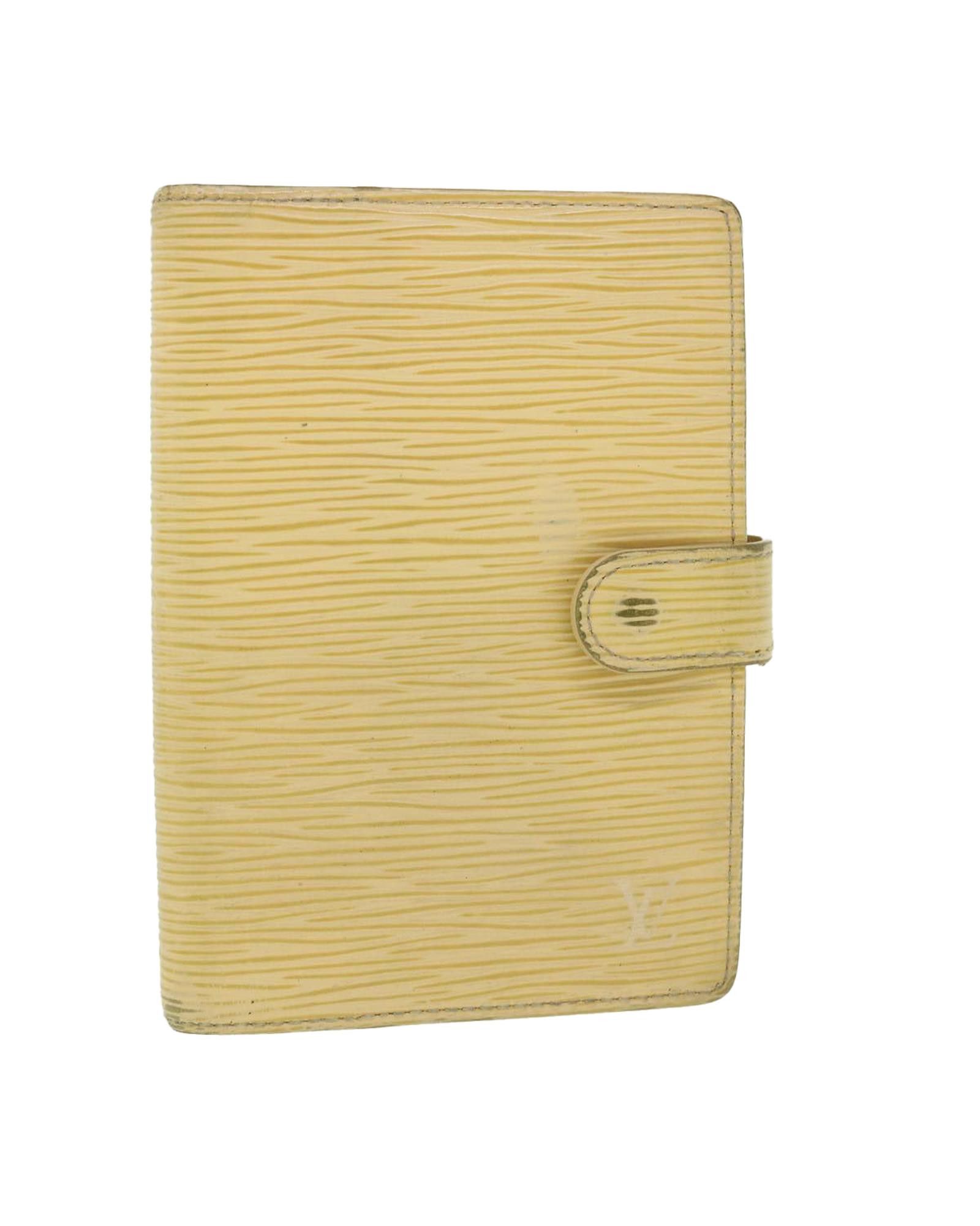 image of Louis Vuitton Epi Leather Day Planner Cover in Vanilla, Women's