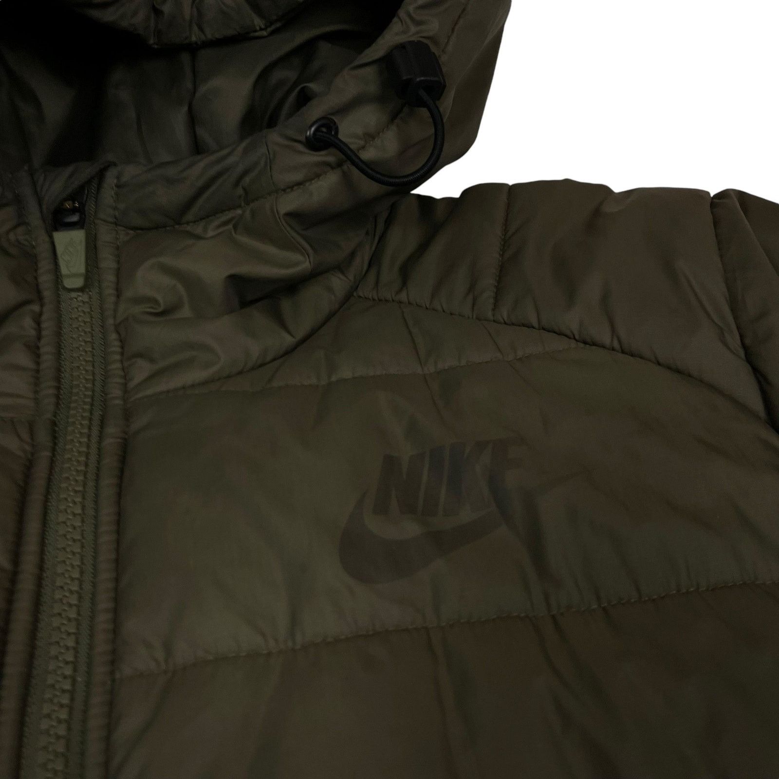 Nike Nike Sportswear Men Olive Green Full Zip Puffer Jacket Small Size US S / EU 44-46 / 1 - 2 Thumbnail