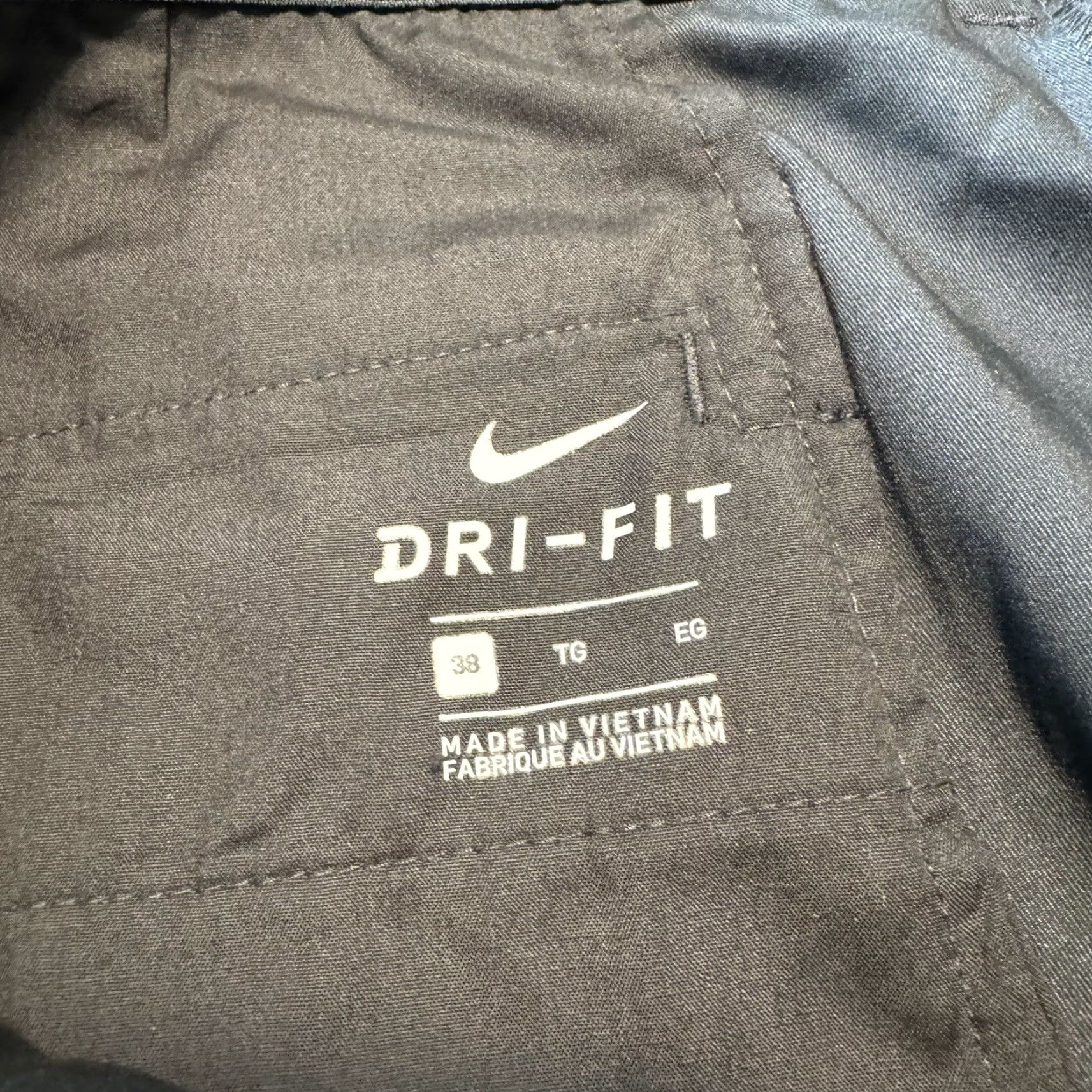Nike Nike Dri-FIT Flat Front Tech Pant Men’s Black 38 Regular 38x36 Unhemmed New 835593-010 Size US 38 / EU 54 - 7 Thumbnail