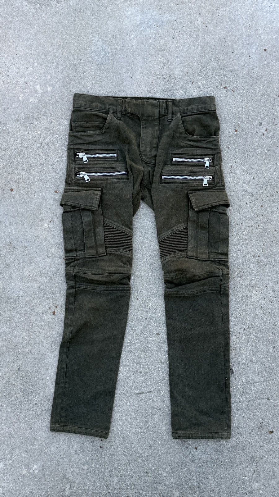Balmain Balmain Olive Green Cargo pants size 29 Size US 29 - 1 Thumbnail