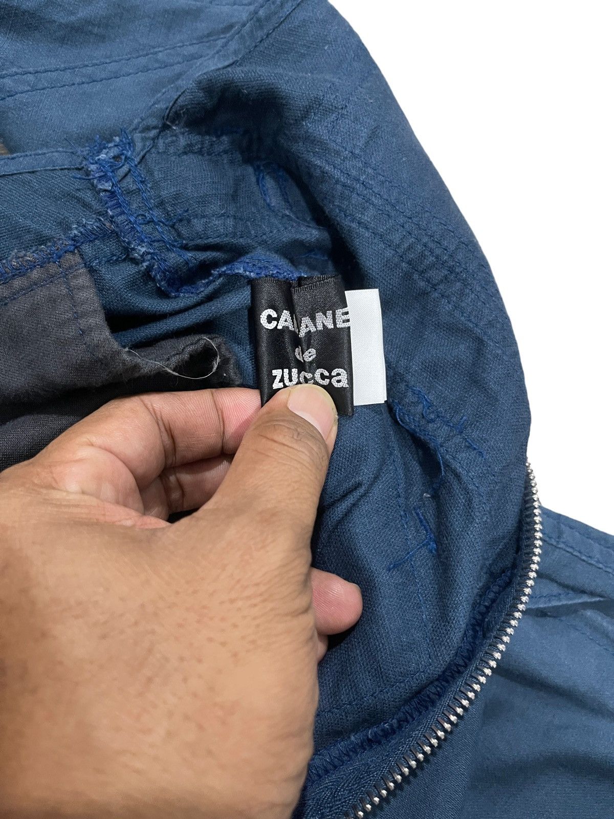 CABANE de ZUCCa × Issey Miyake × Vintage Vintage Cabane De Zucca Overall Zipper Worker Pants Size US 35 - 13 Thumbnail
