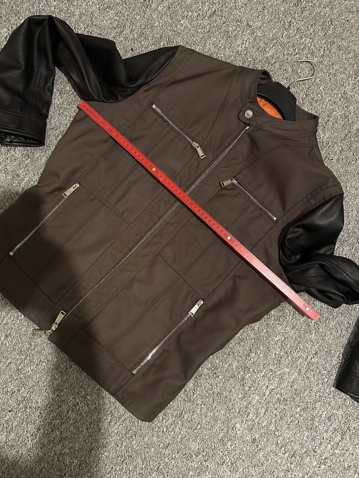 Dsquared2 Dsquared2 biker Nylon Jacke Leder Ärmel 52 L Size US L / EU 52-54 / 3 - 7 Thumbnail