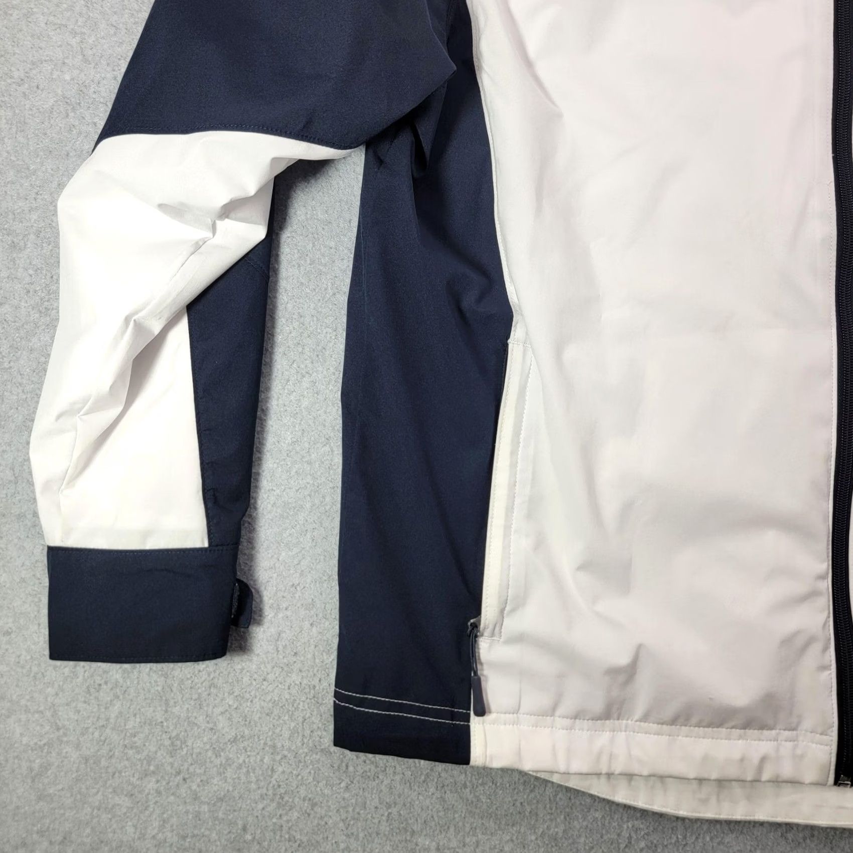 Nautica VINTAGE Princess Cruises Jacket Mens XL White Navy Full Zip Windbreaker Nautical Anchor Size US XL / EU 56 / 4 - 3 Thumbnail