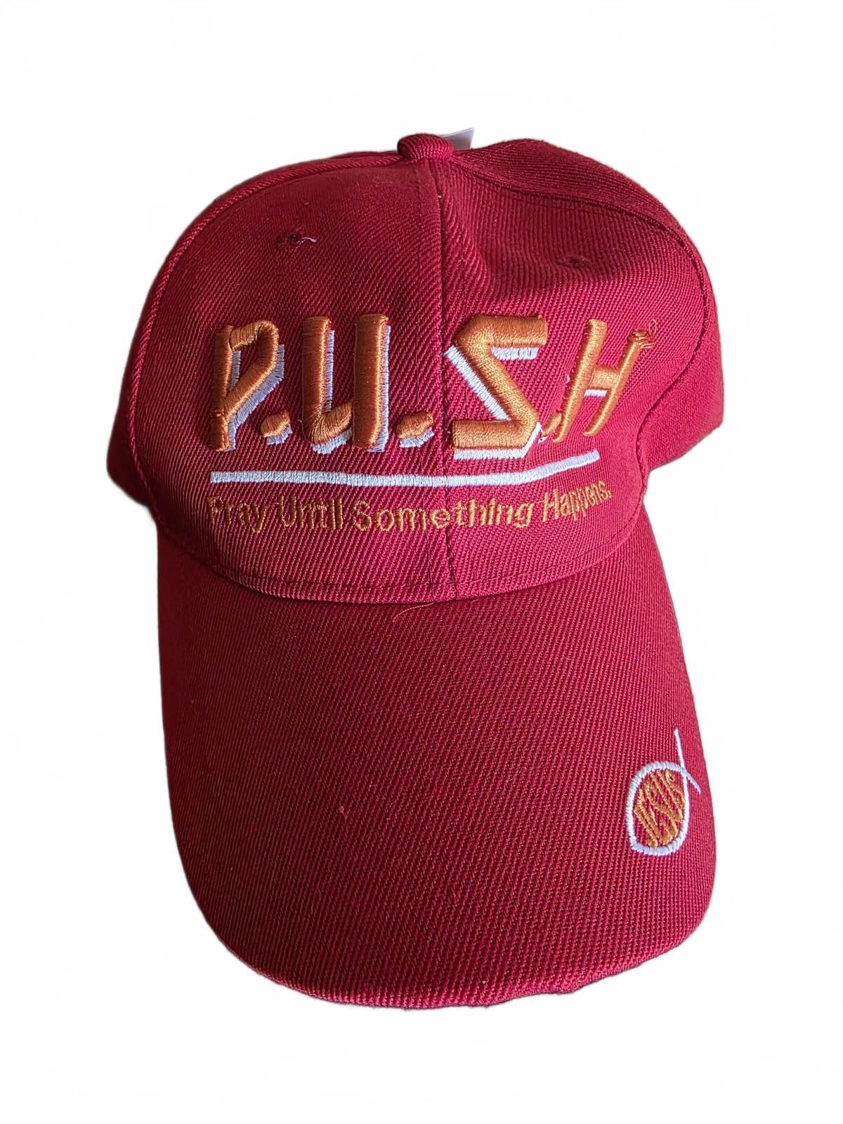 Other P.U.S.H. Pray Until Something Happens Hat Red Baseball Cap Size ONE SIZE - 5 Thumbnail