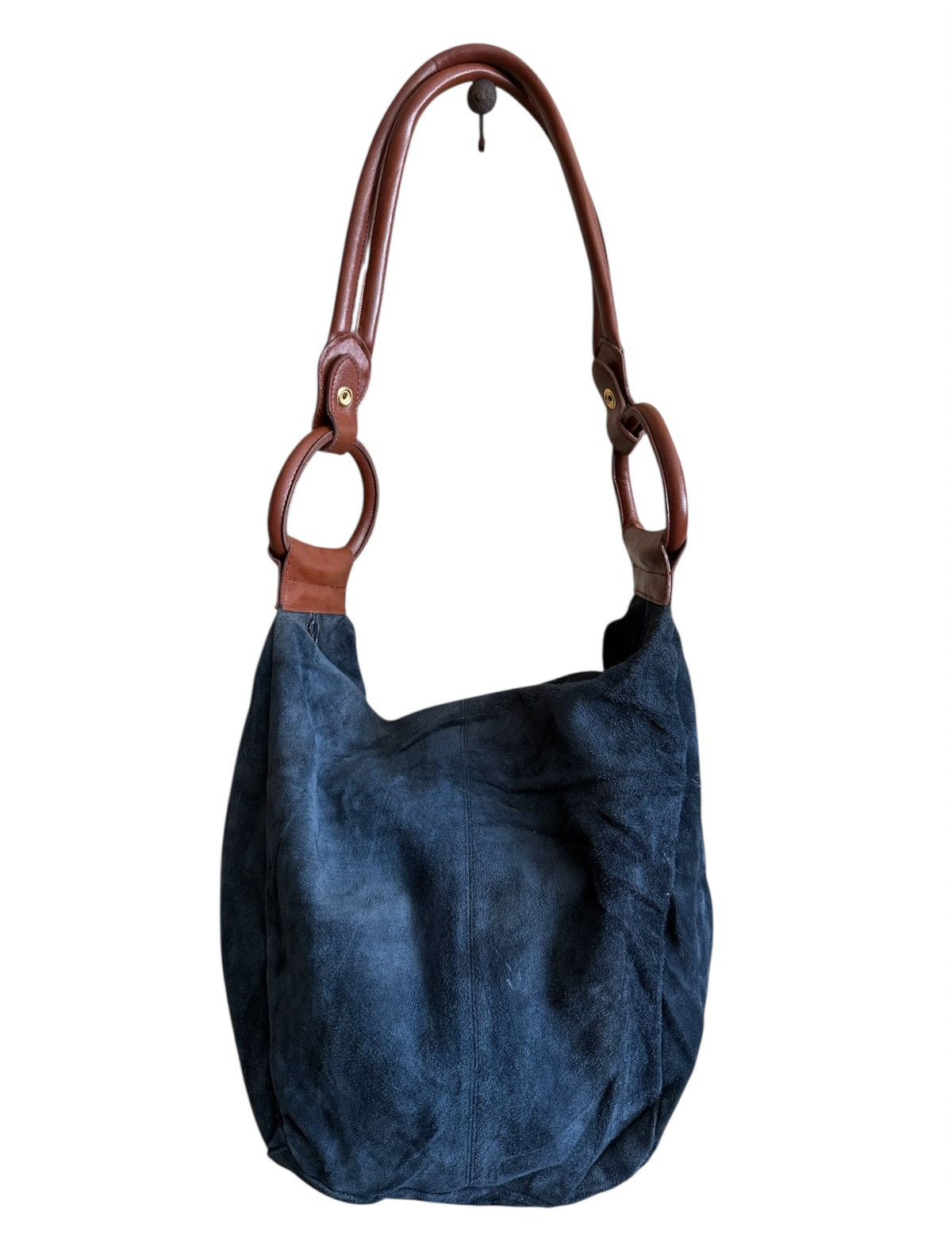 Japanese Brand Handmade Shoulder Bag Leather Navy Blue Size ONE SIZE - 1 Thumbnail