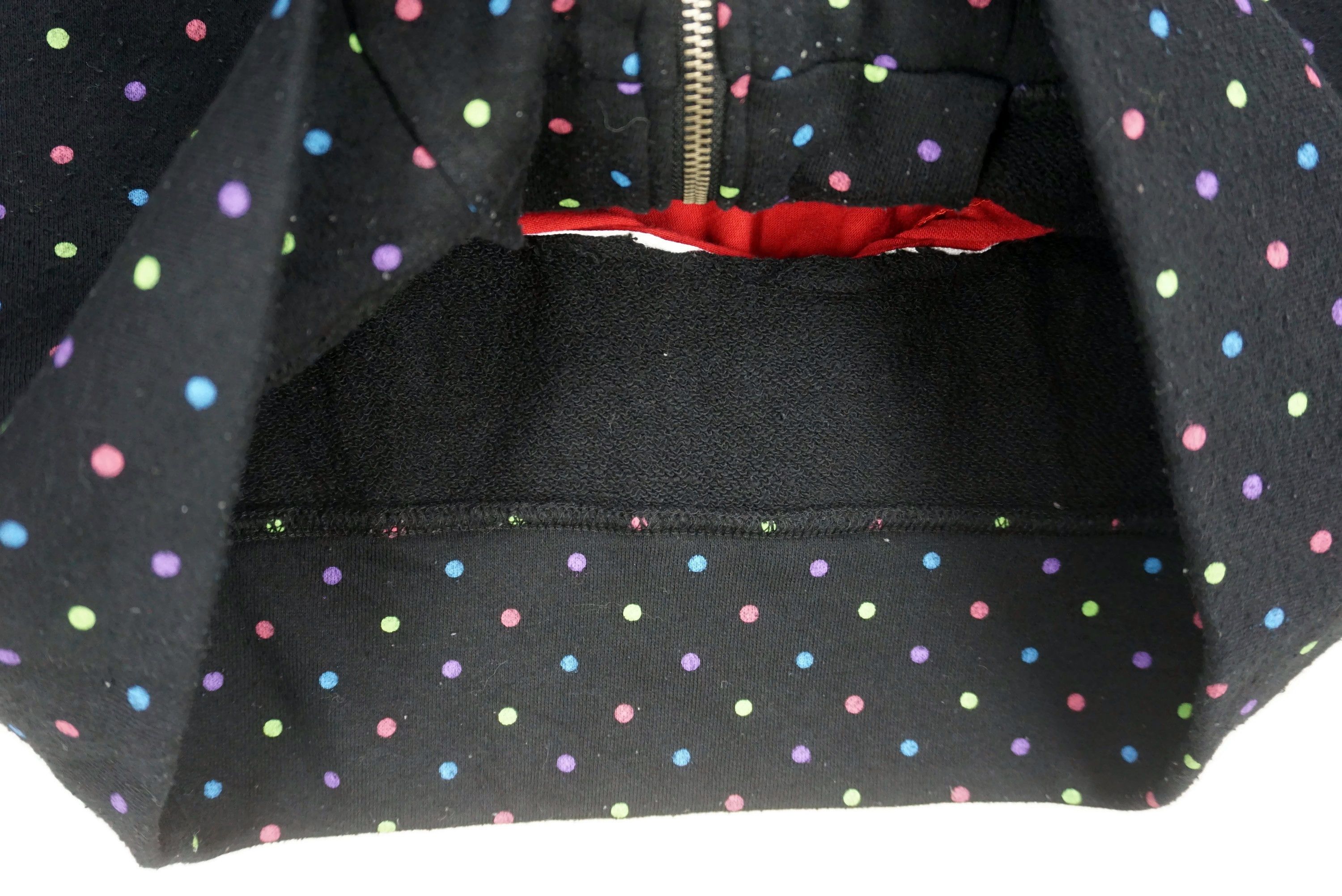 Japanese Brand Up Smile Japan Full Zip Polka Dot Hoodie Fun Sweatshirt Size S / US 4 / IT 40 - 7 Thumbnail