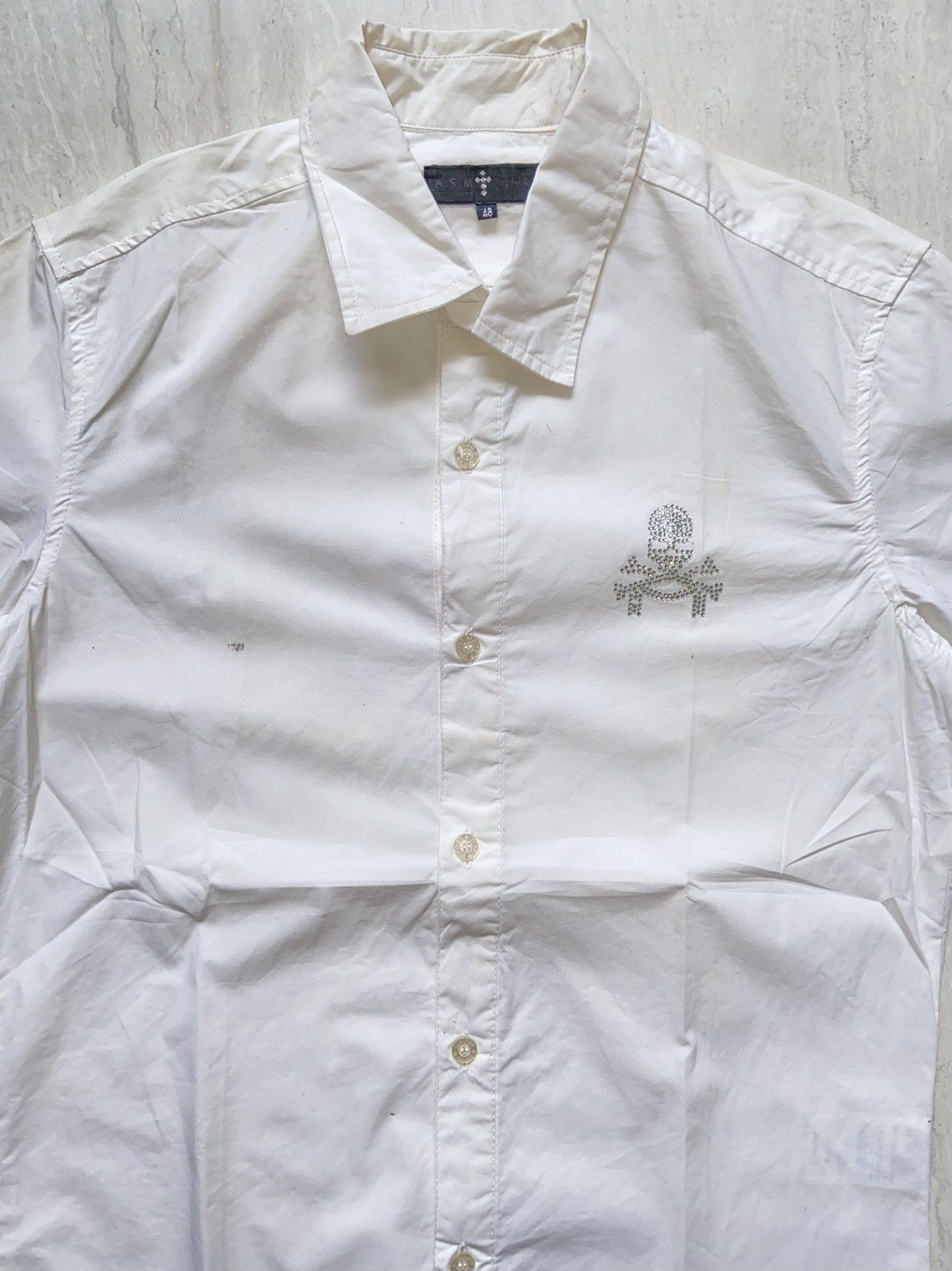 Mastermind Japan MASTEMIND A.S.M White Shirt Size US M / EU 48-50 / 2 - 2 Thumbnail