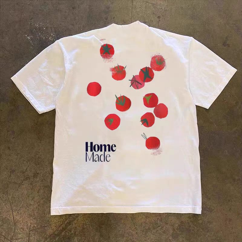 Vintage White washed vintage tomato print t-shirt Size US L / EU 52-54 / 3 - 1 Thumbnail