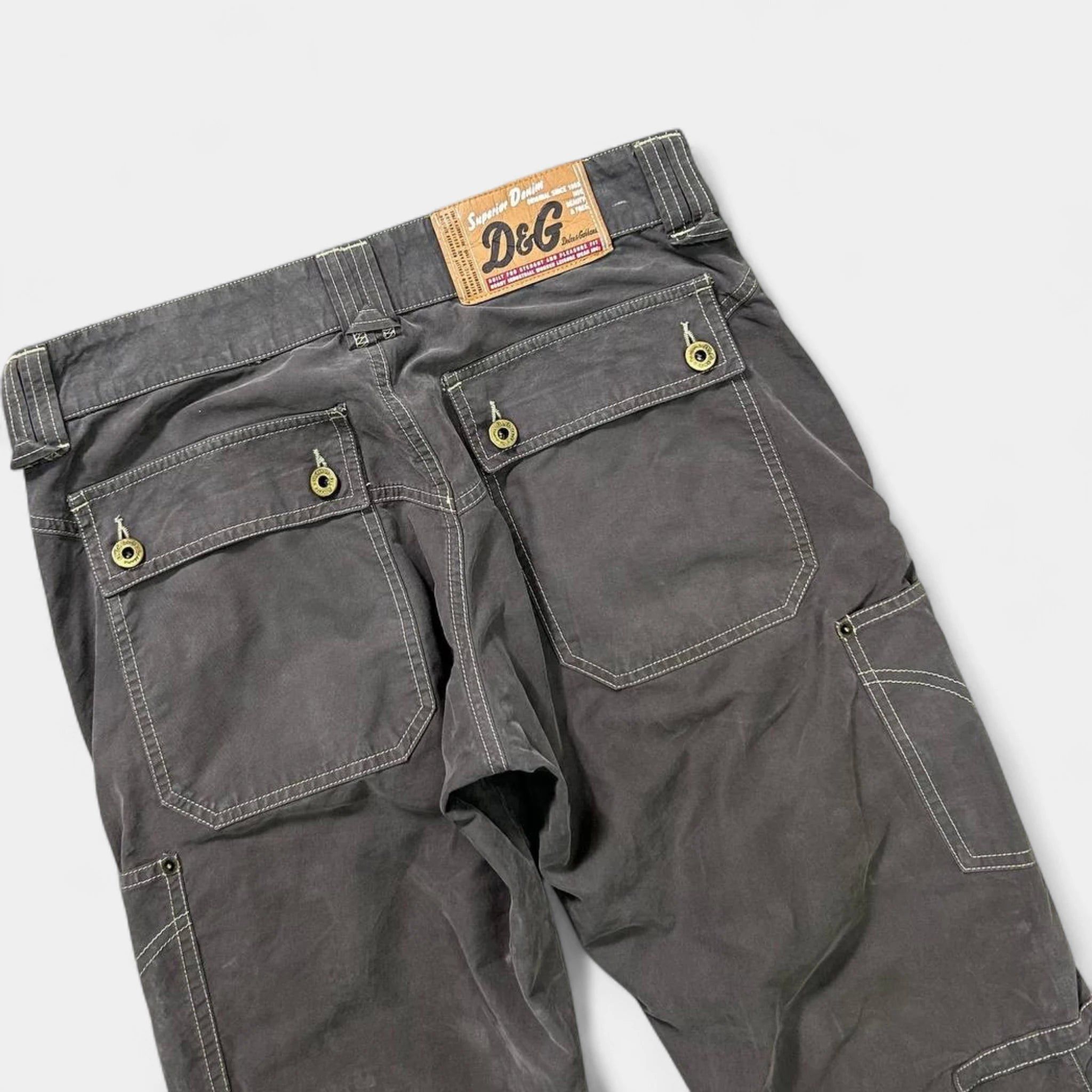 Dolce & Gabbana Dolce & Gabbana 2000s Brown Cargo Pants Size 28" / US 6 / IT 42 - 6 Thumbnail