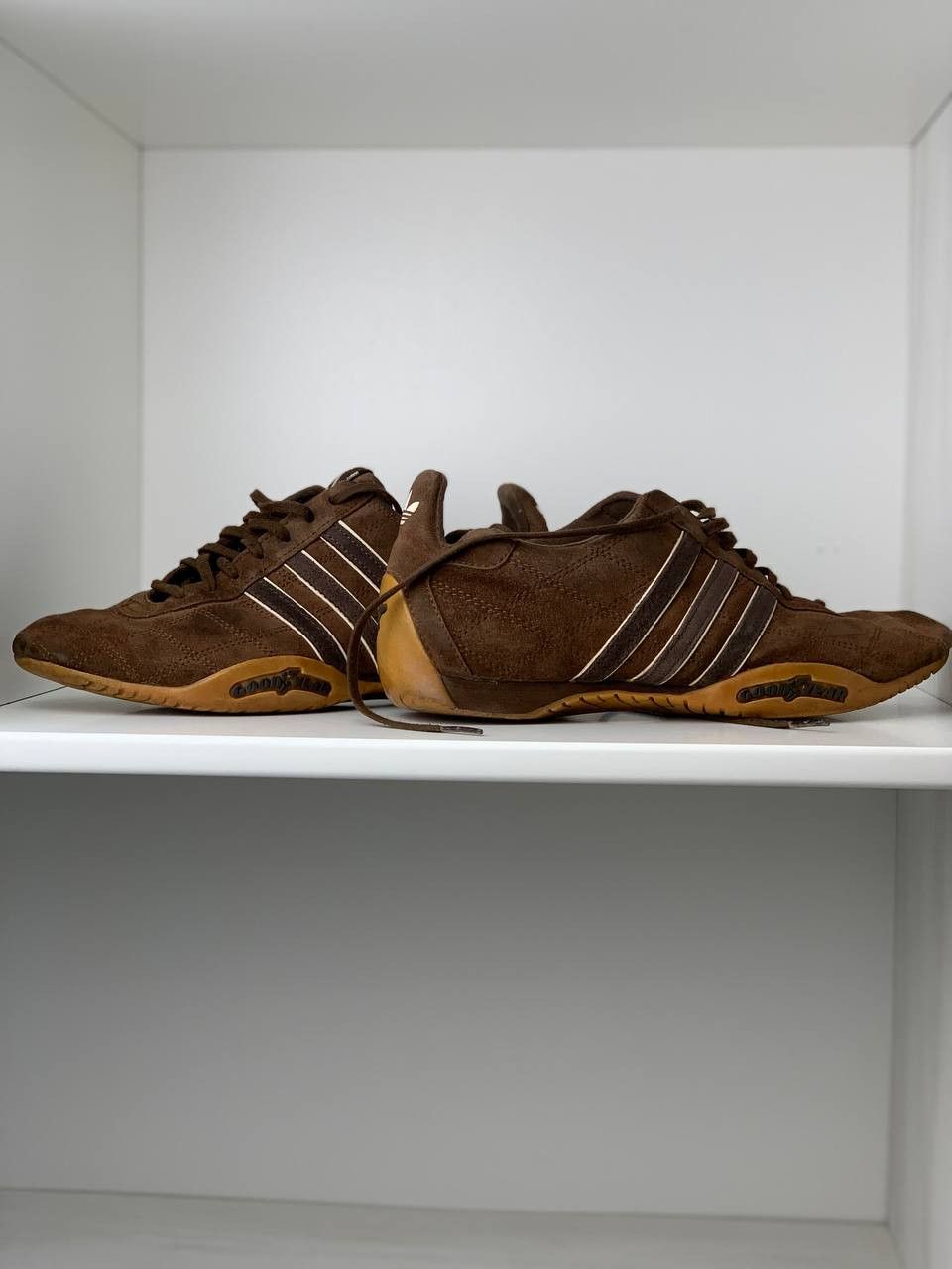 Adidas Adidas Tuscany Goodyear Brown Leather Driving Shoes Size US 7 / EU 40 - 4 Thumbnail