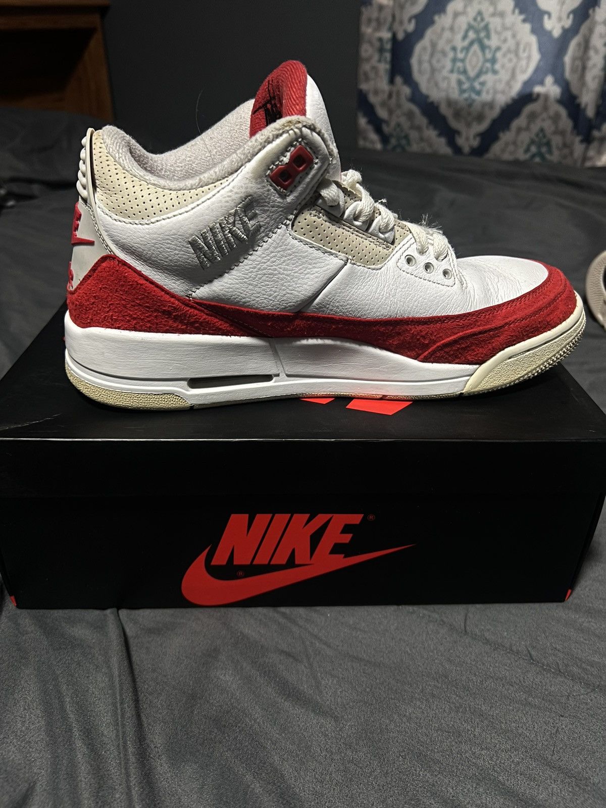 Jordan Brand × Nike Jordan 3 Retro Tinker Air Max 1 2019 Size US 8 / EU 41 - 5 Thumbnail
