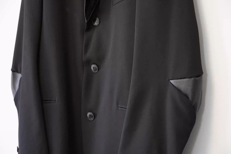 Yohji Yamamoto Yohji Yamamoto 96AW leather elbow cutlass sleeve jacket-250 Size US S / EU 44-46 / 1 - 4 Thumbnail
