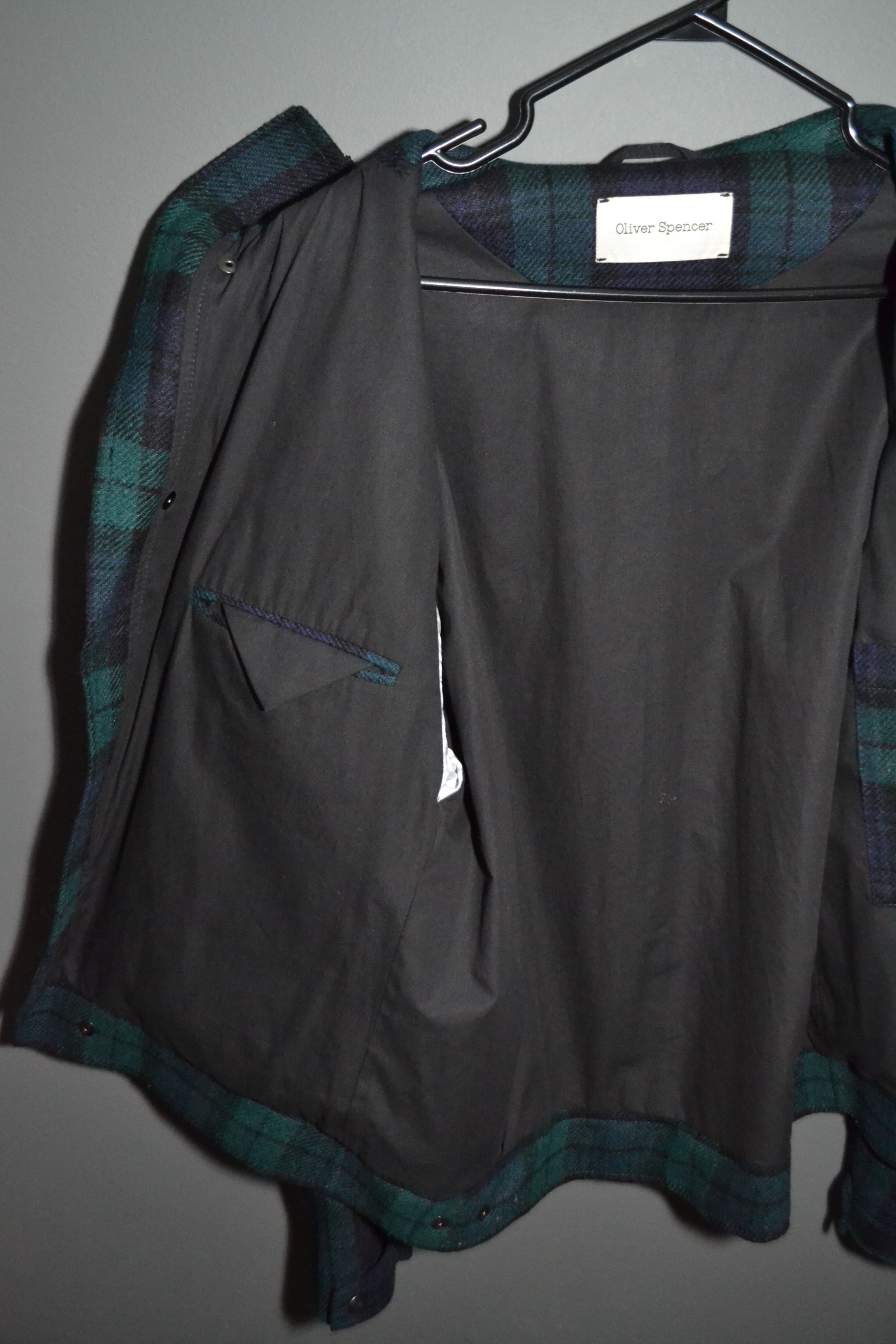 Oliver Spencer Oliver Spencer Woolen 40 size Plaid High Neck Jacket Size US L / EU 52-54 / 3 - 14 Thumbnail